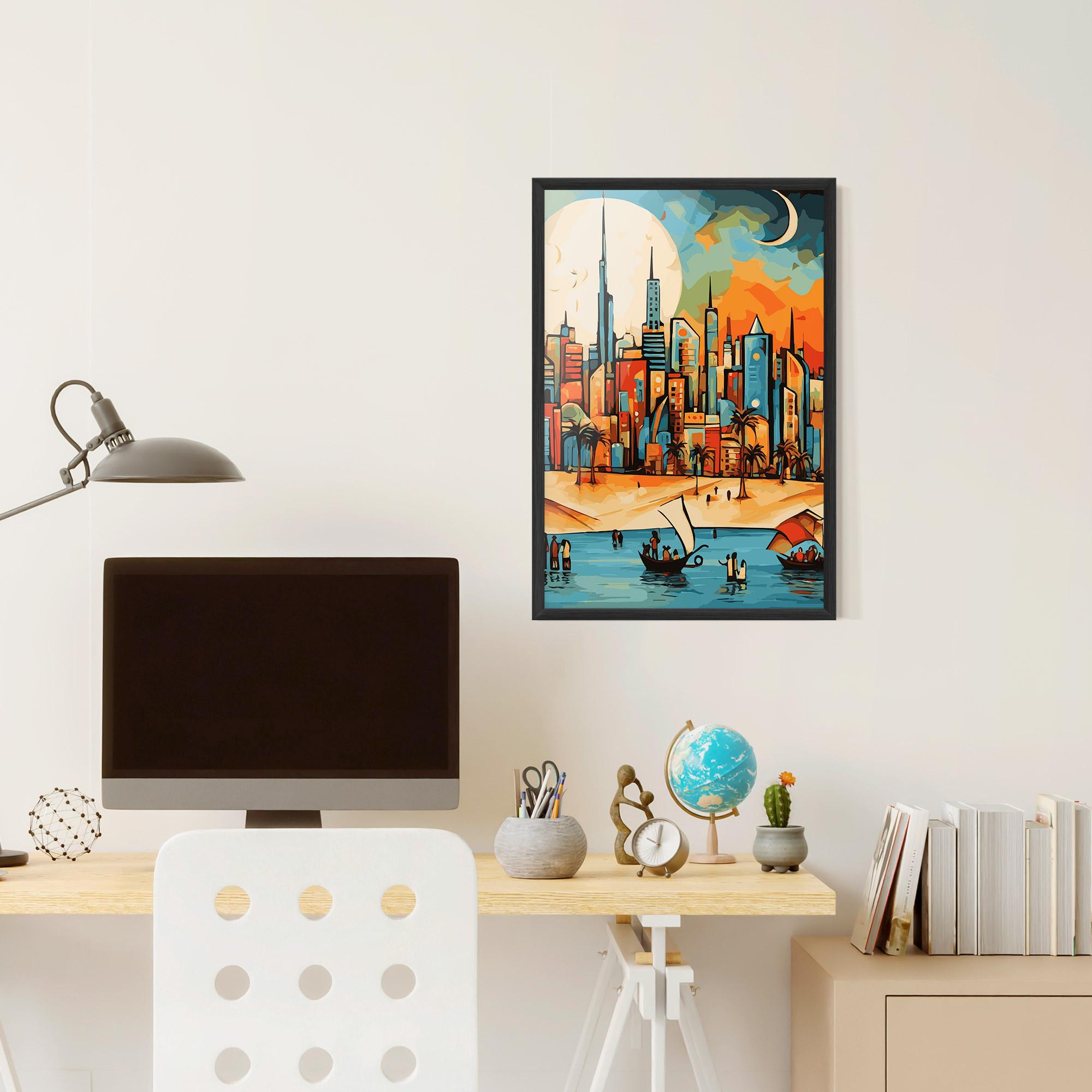 Gerahmte Poster African Moon mockup 6