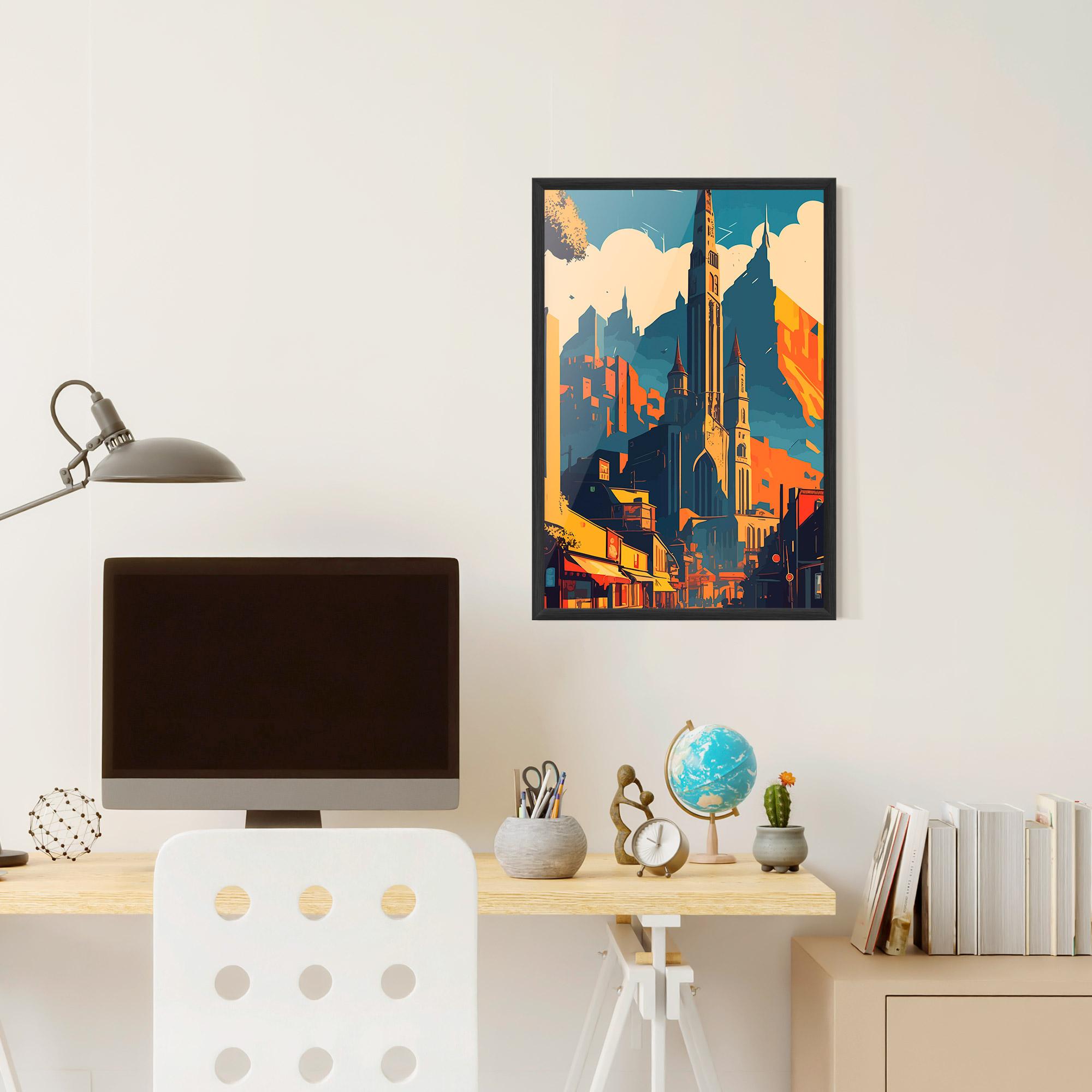 Gerahmte Poster African Tower mockup 6