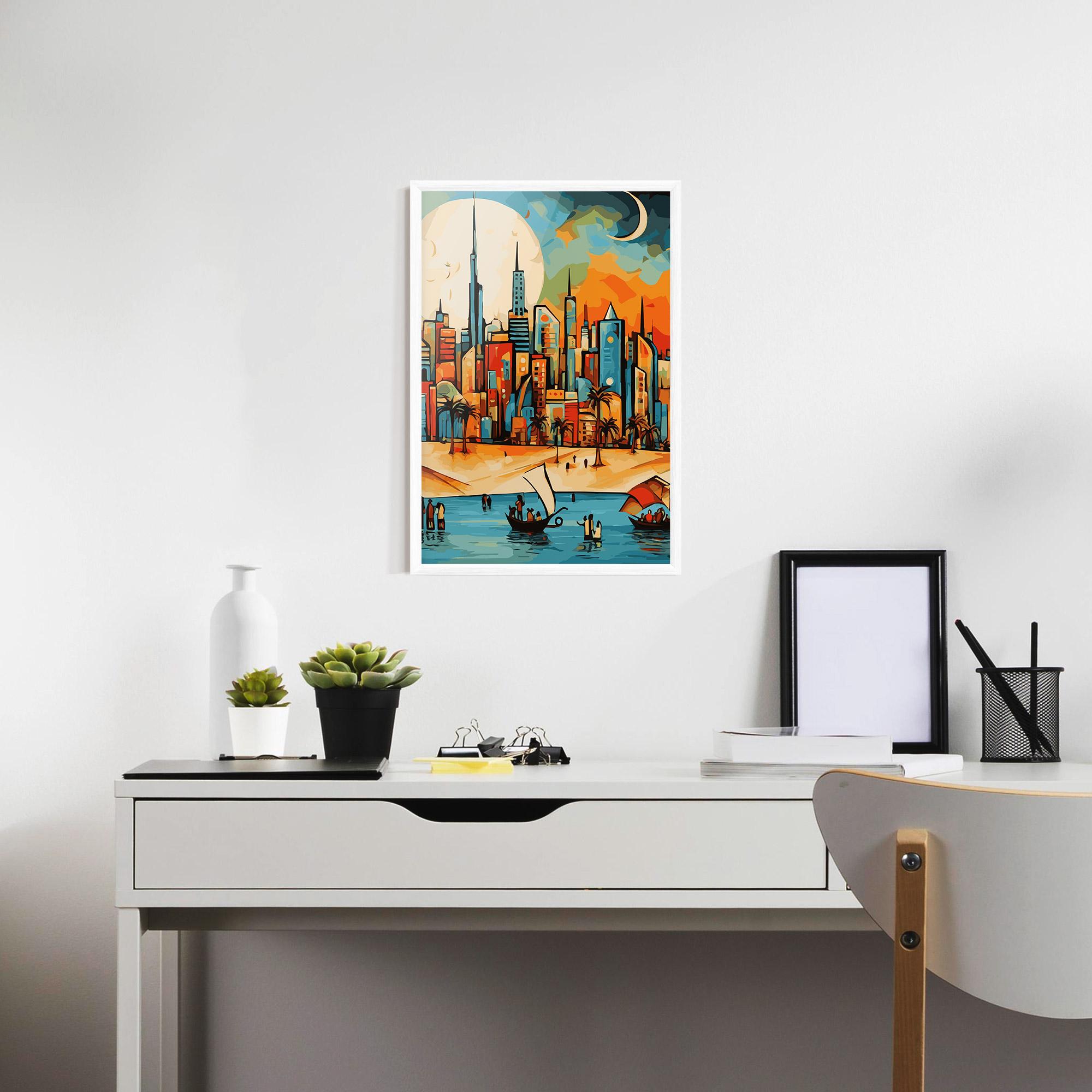 Gerahmte Poster African Moon mockup 7