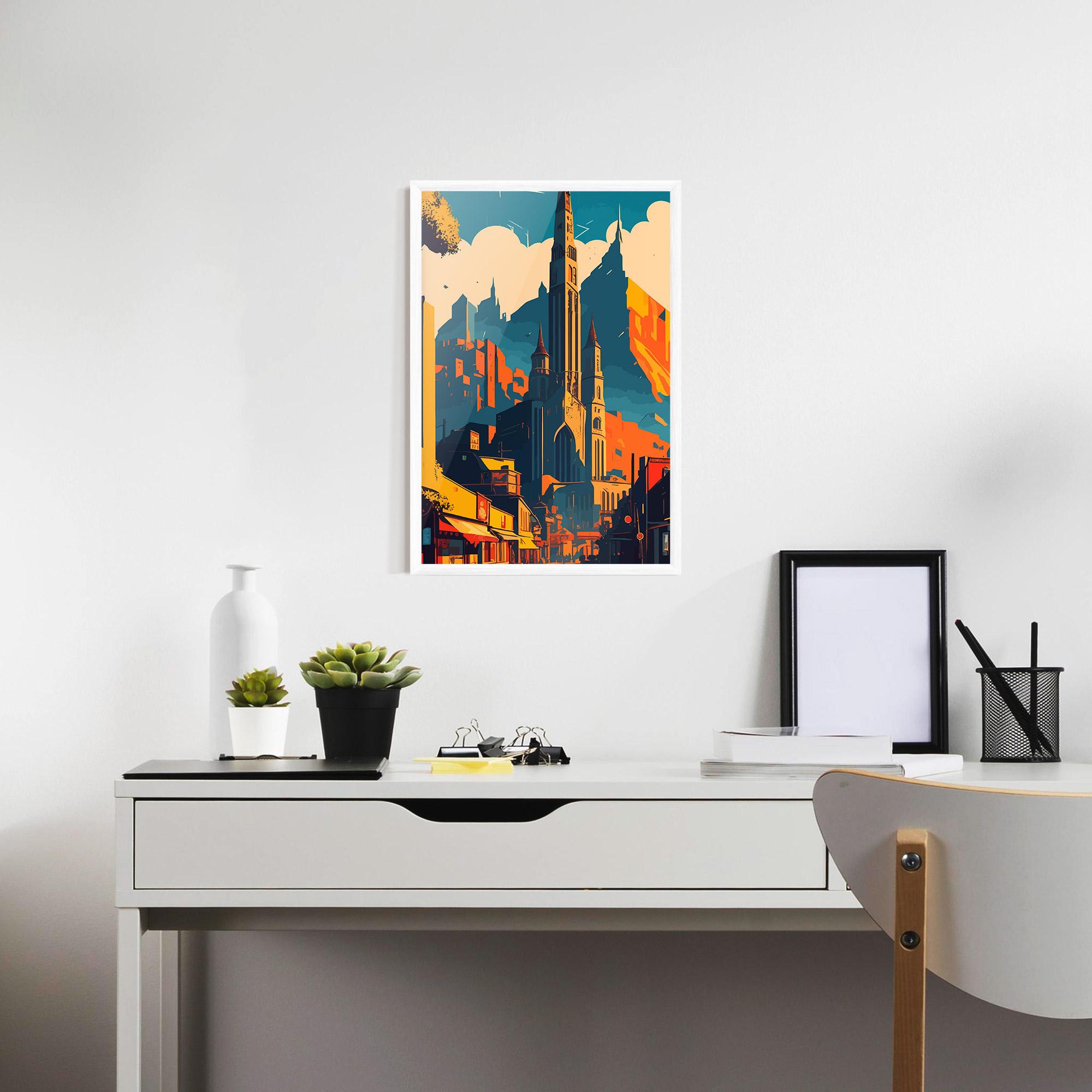 Gerahmte Poster African Tower mockup 7