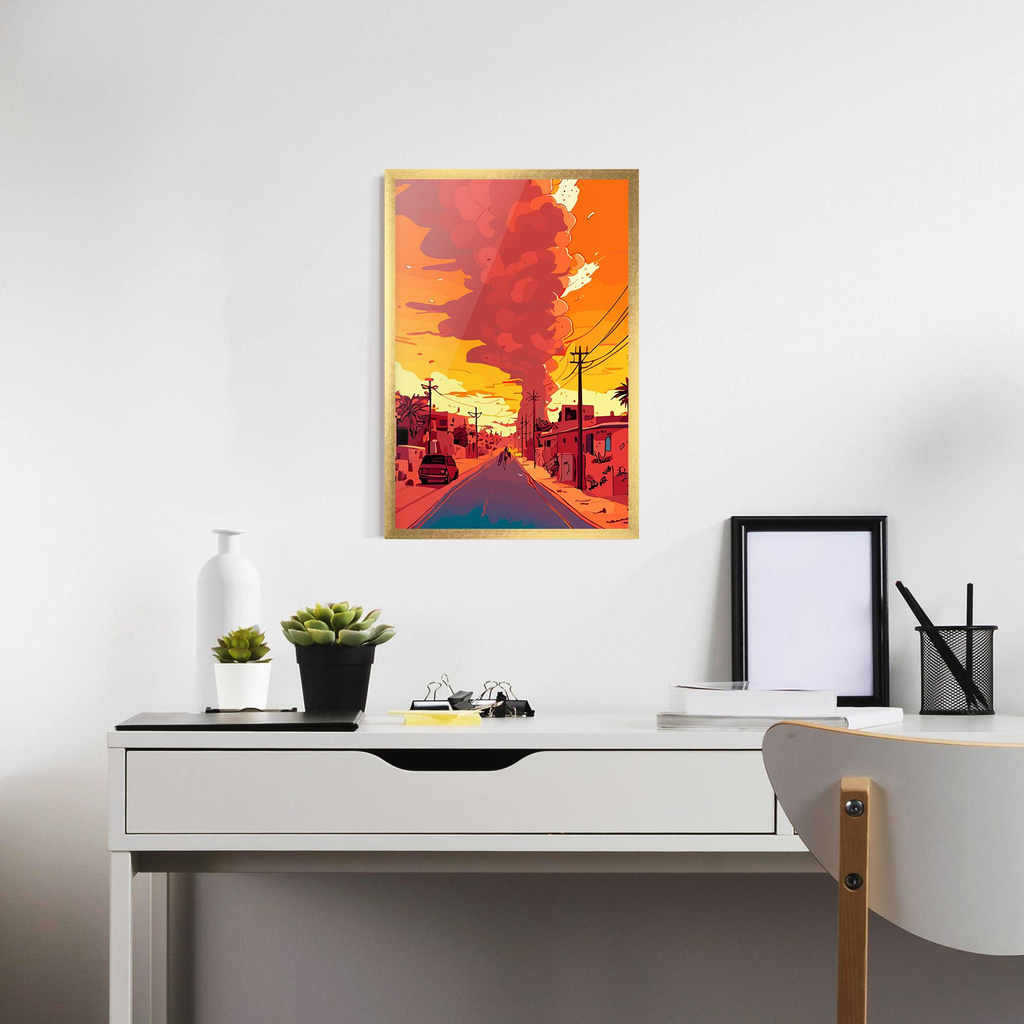 Gerahmte Poster African Smoke mockup 7