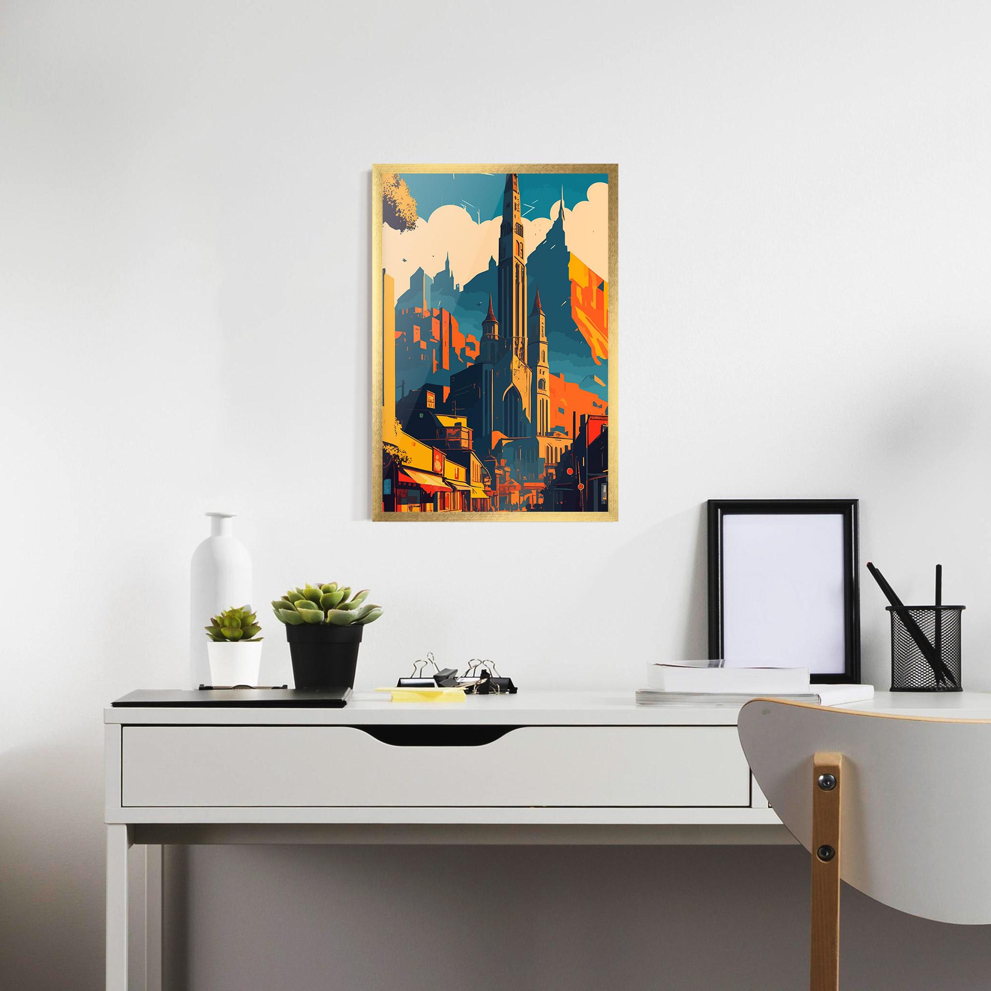 Gerahmte Poster African Tower mockup 7