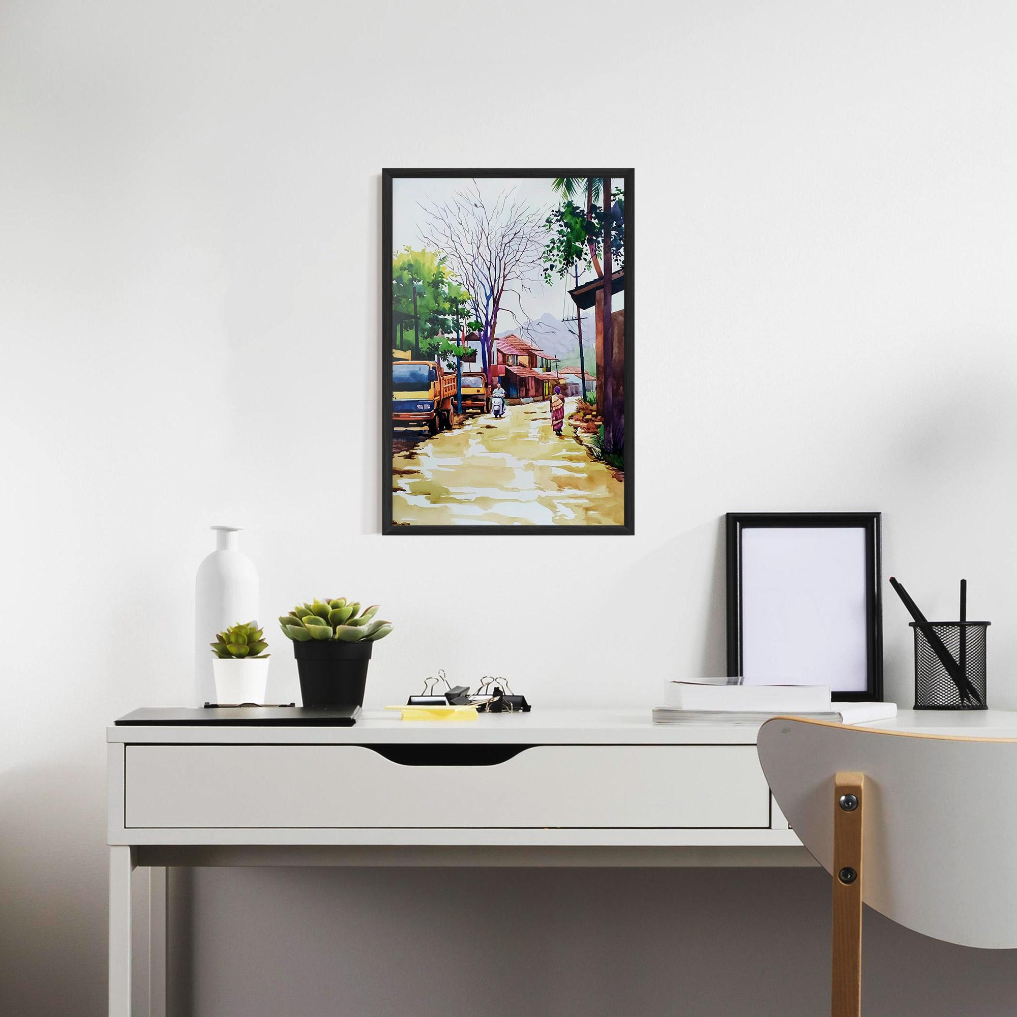 Gerahmte Poster African City mockup 7