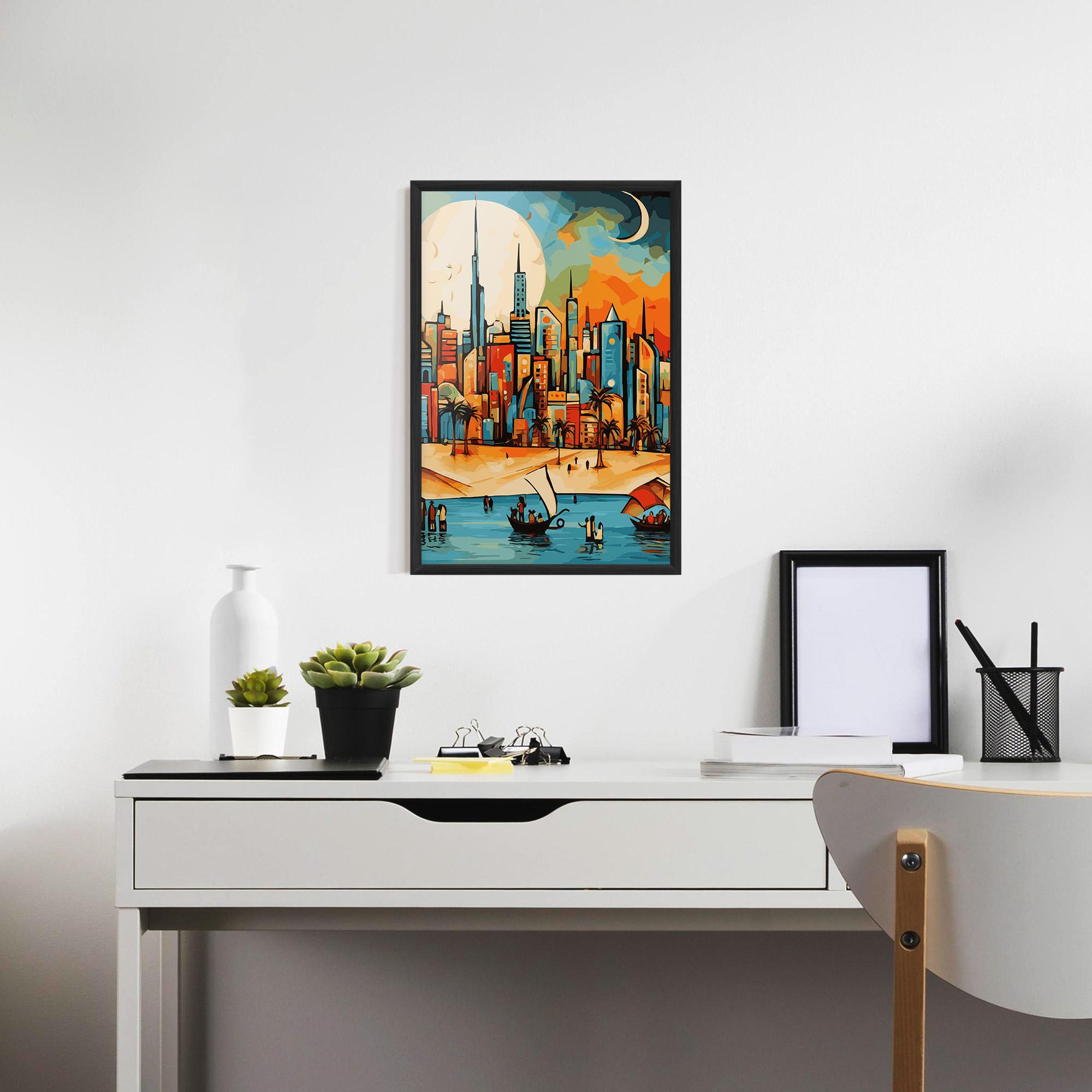 Gerahmte Poster African Moon mockup 7