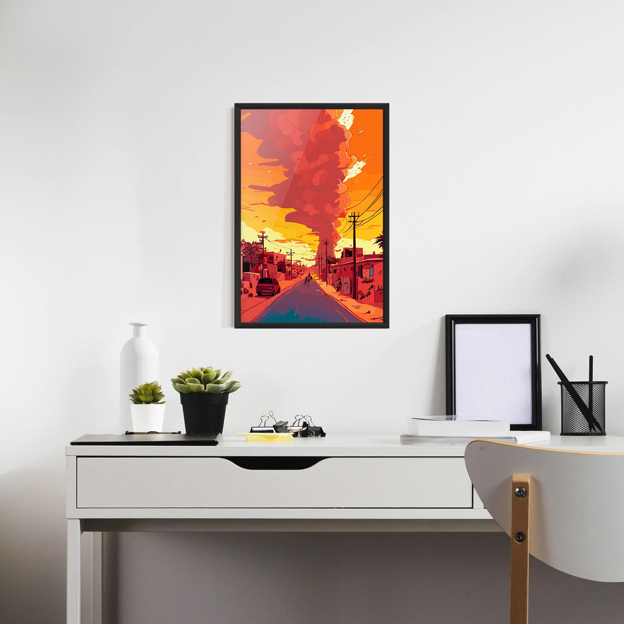 Gerahmte Poster African Smoke mockup 7