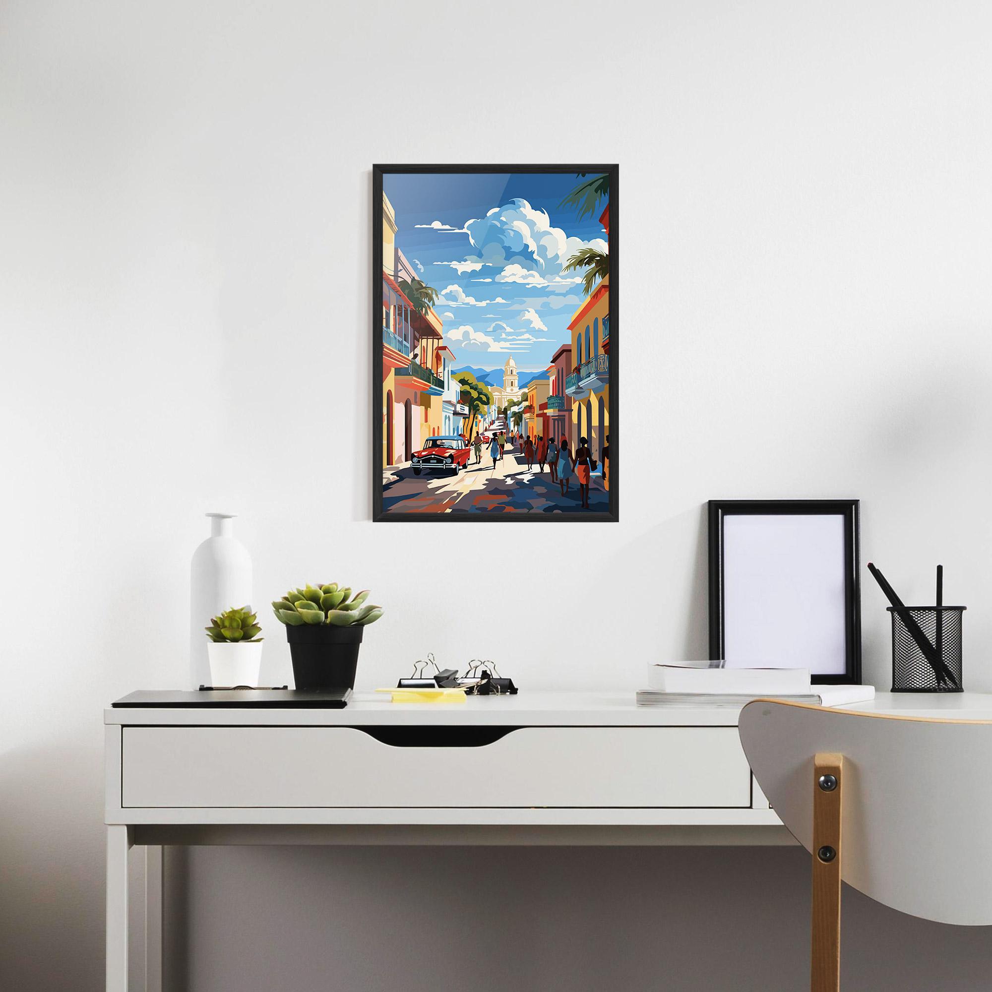 Gerahmte Poster African Street mockup 7