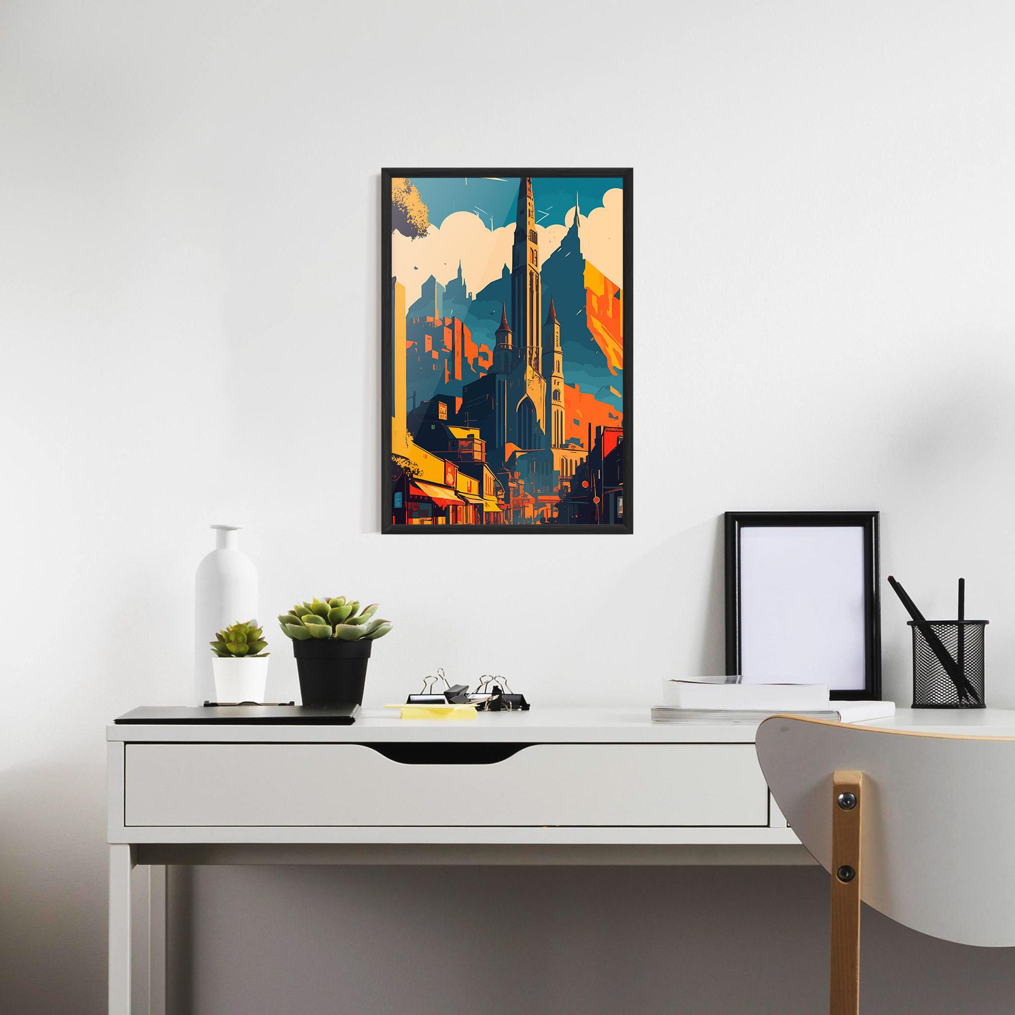 Gerahmte Poster African Tower mockup 7