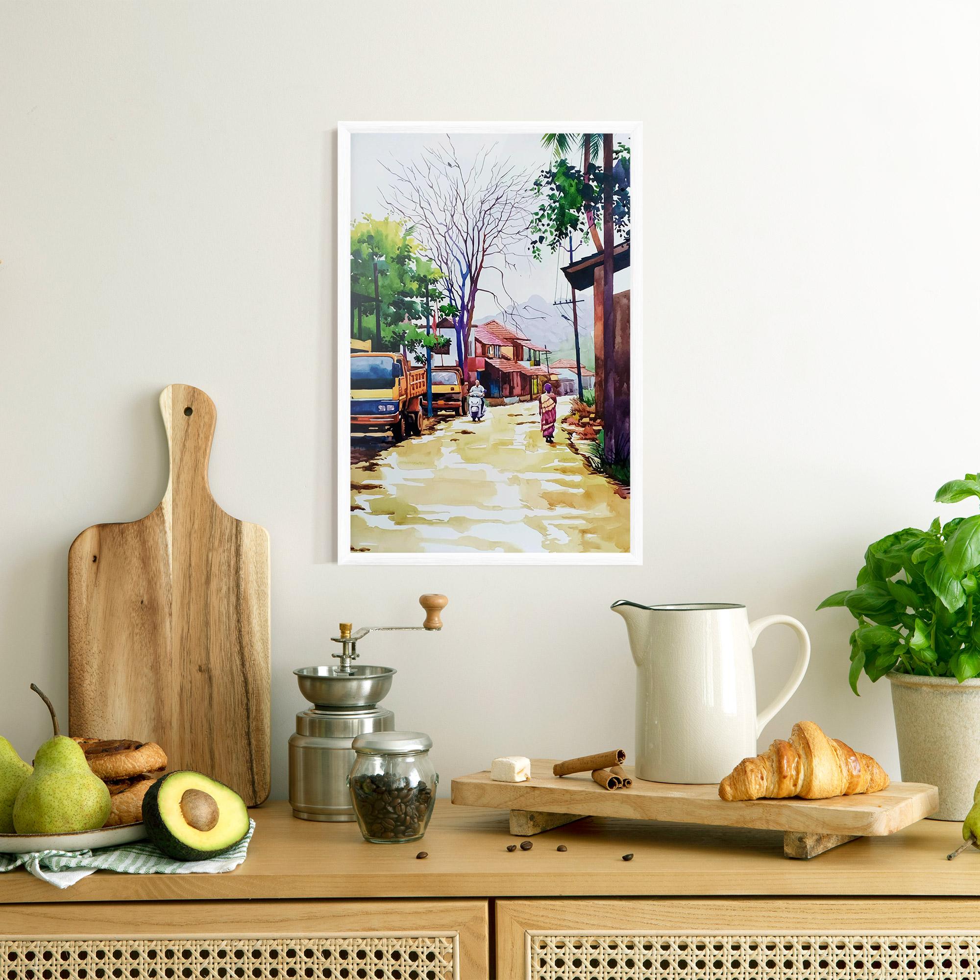 Gerahmte Poster African City mockup 8