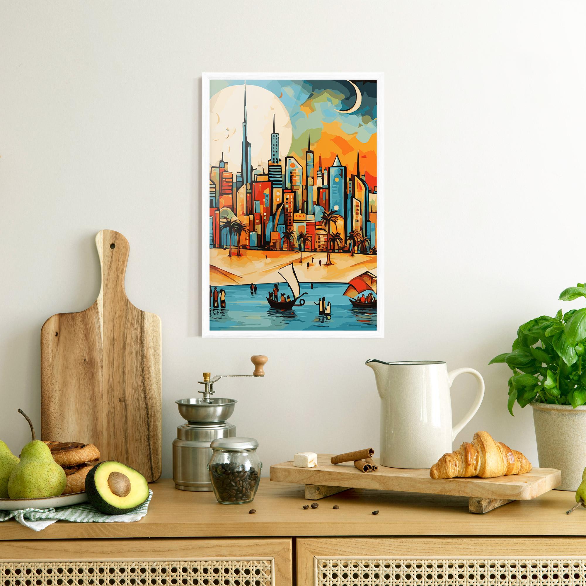 Gerahmte Poster African Moon mockup 8