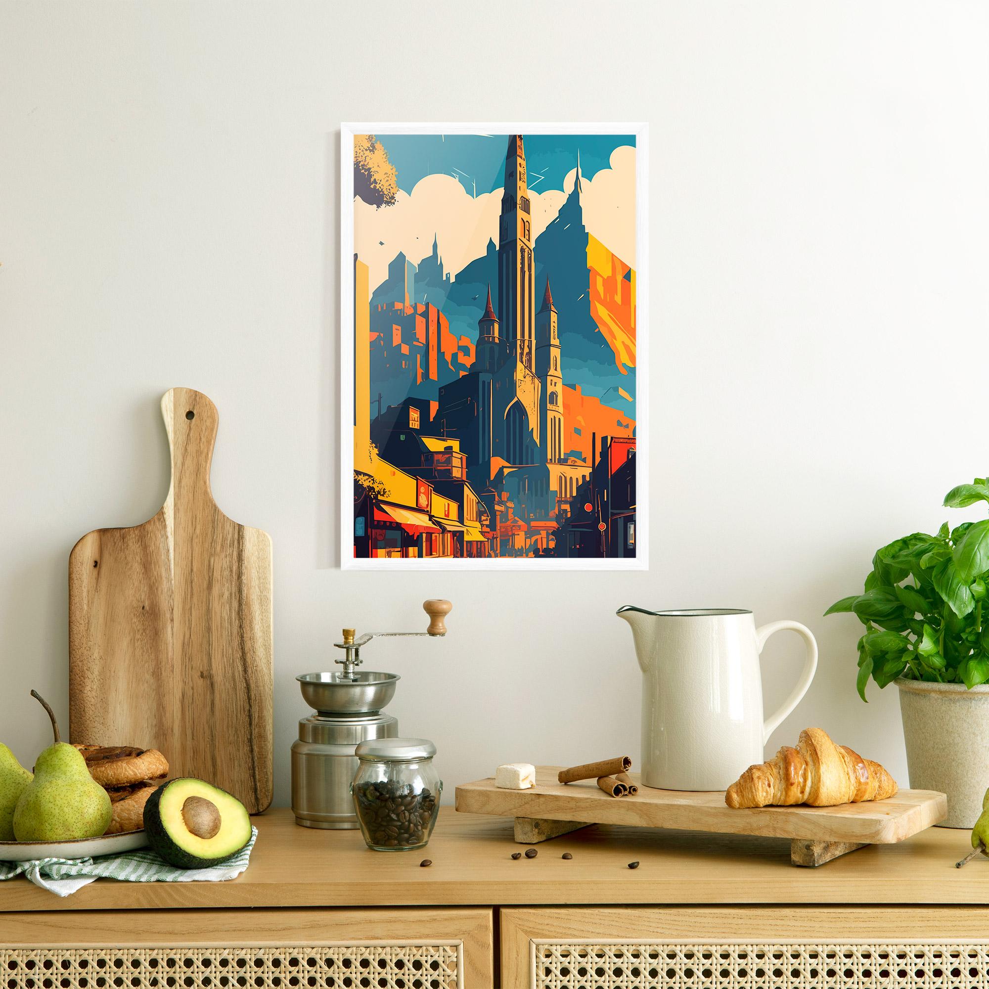 Gerahmte Poster African Tower mockup 8