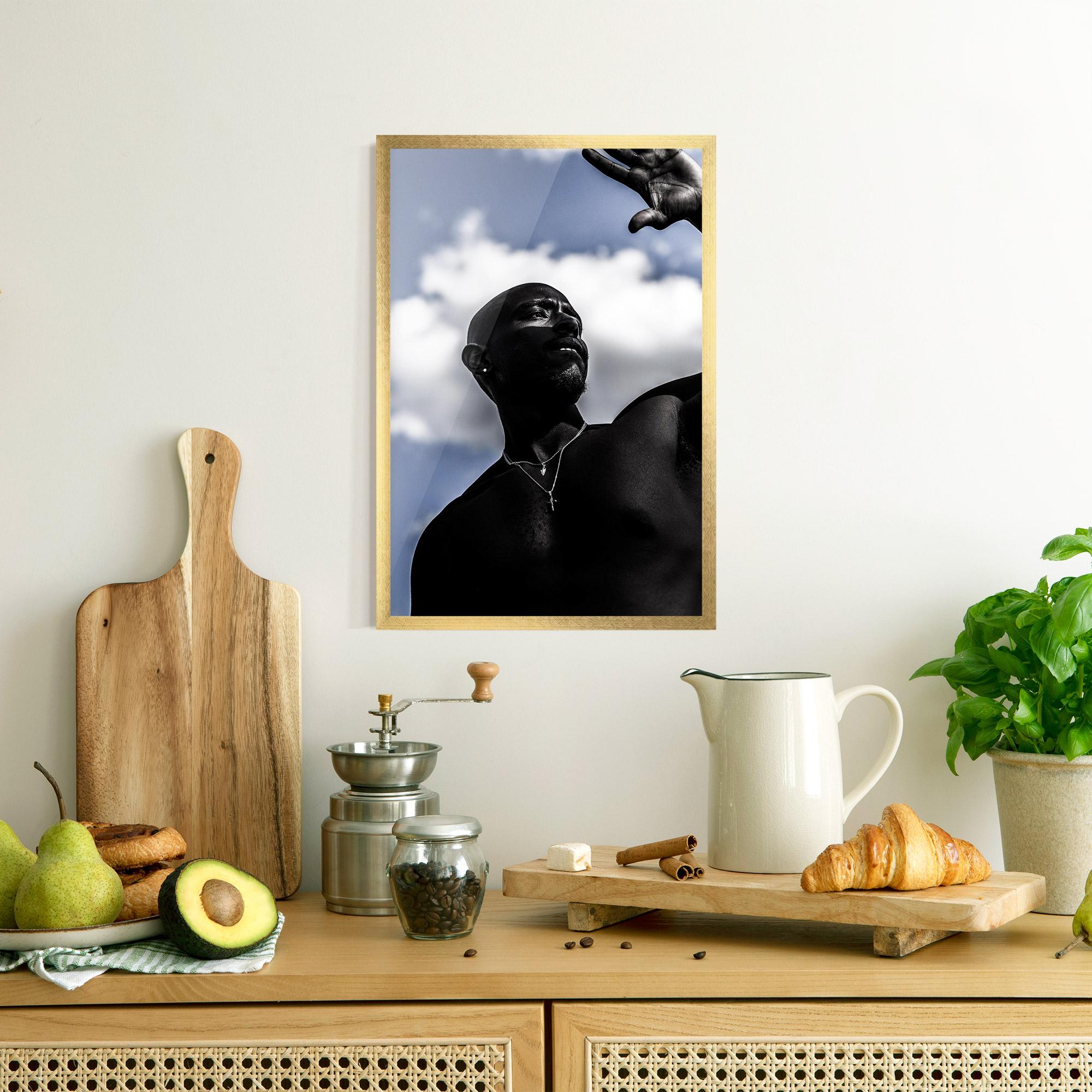 Gerahmte Poster African Blue Sky mockup 8