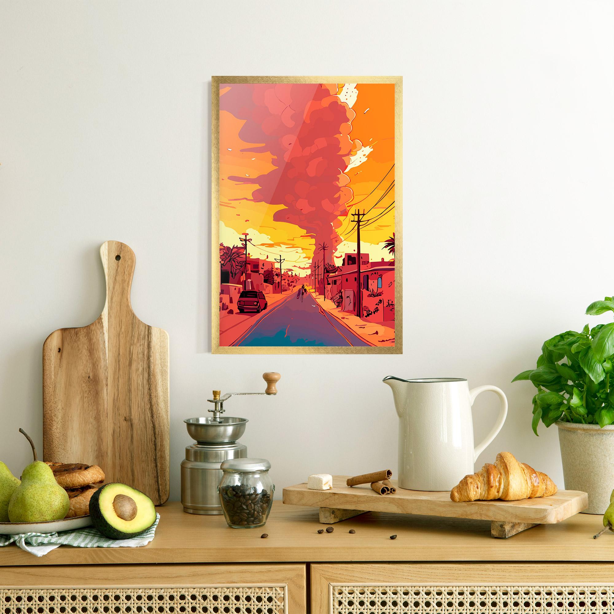 Gerahmte Poster African Smoke mockup 8