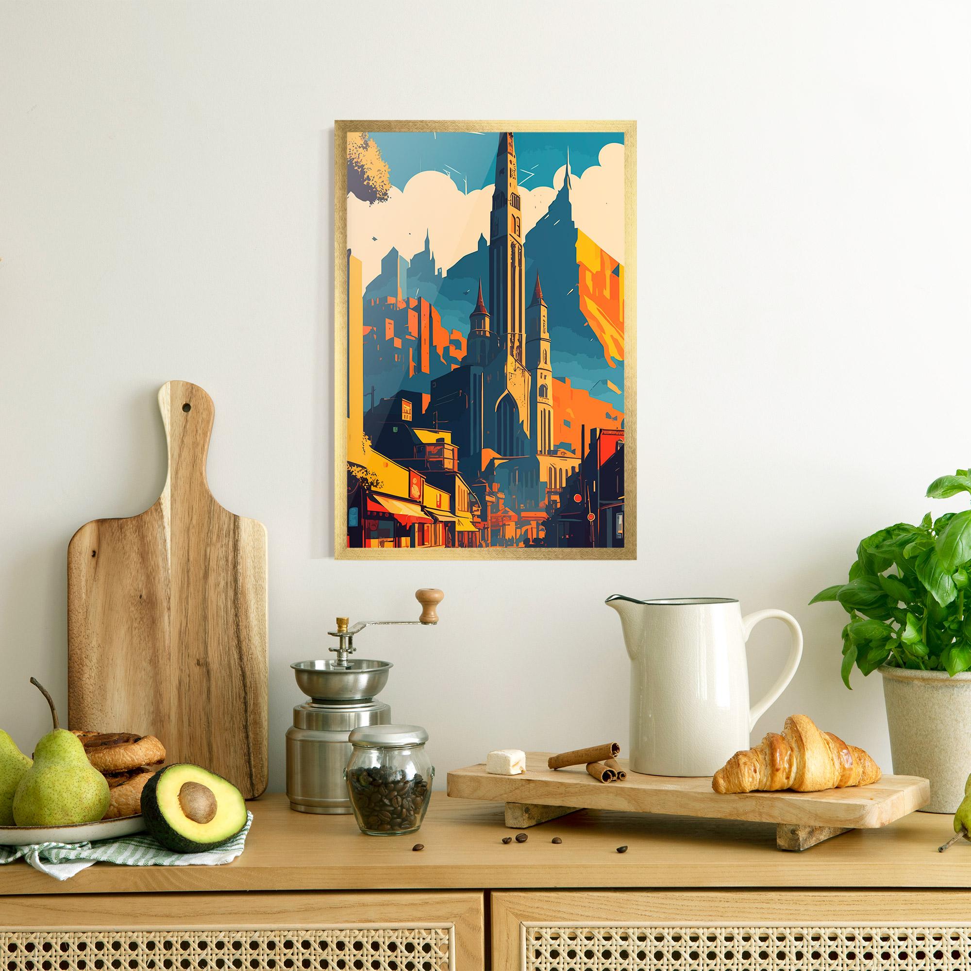 Gerahmte Poster African Tower mockup 8