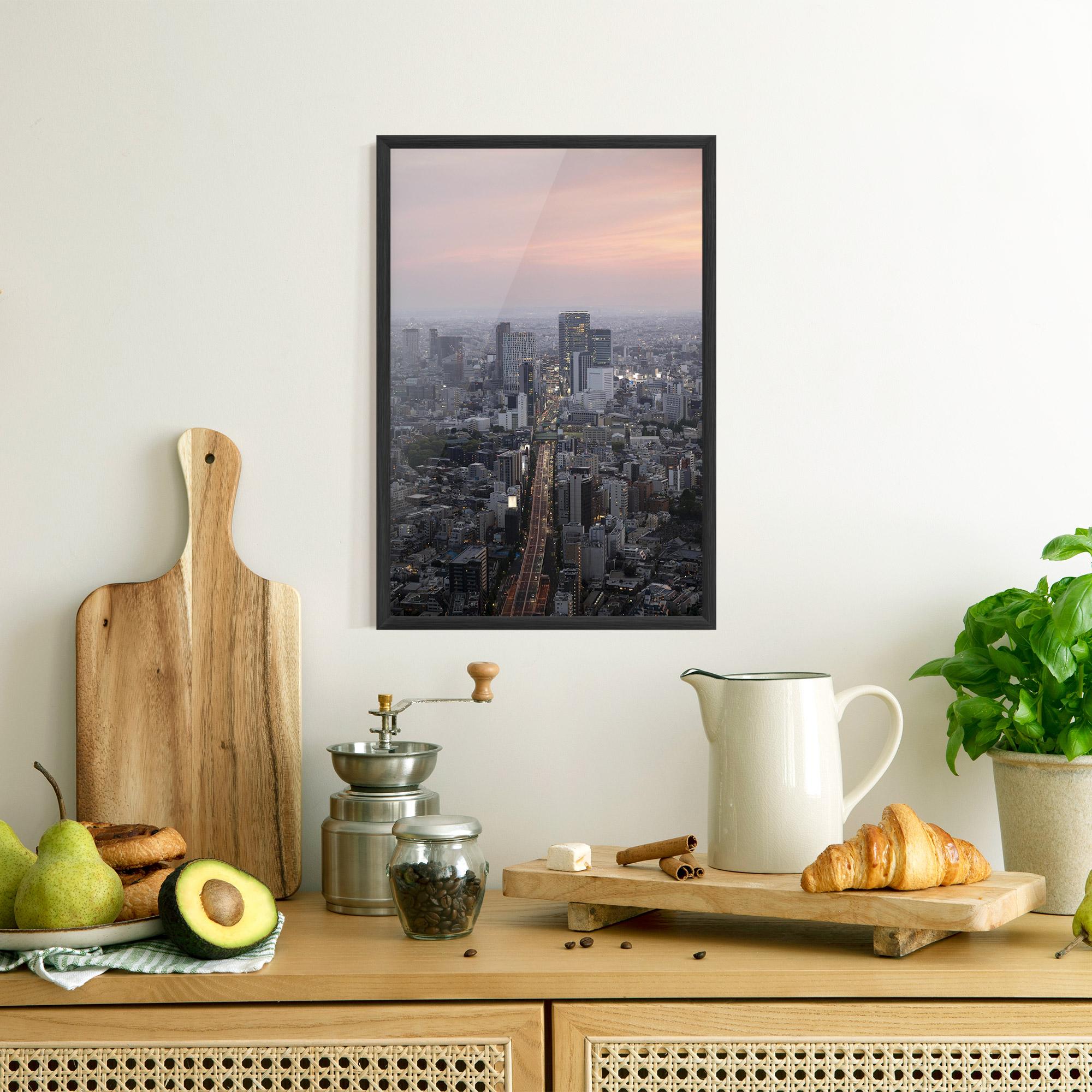 Gerahmte Poster Beautiful Tall Buildings mockup 8