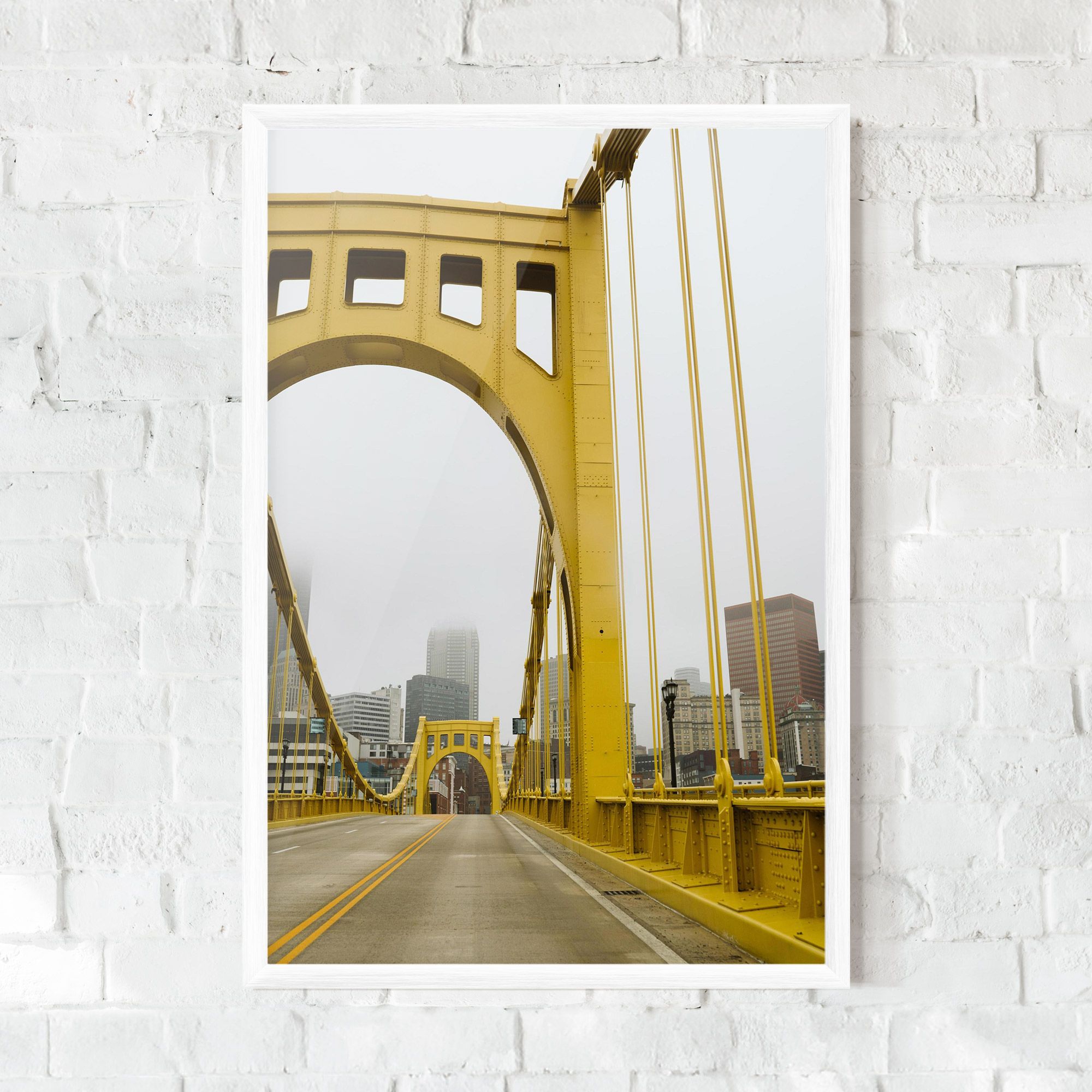 Yellow Foggy Bridge mockup 0