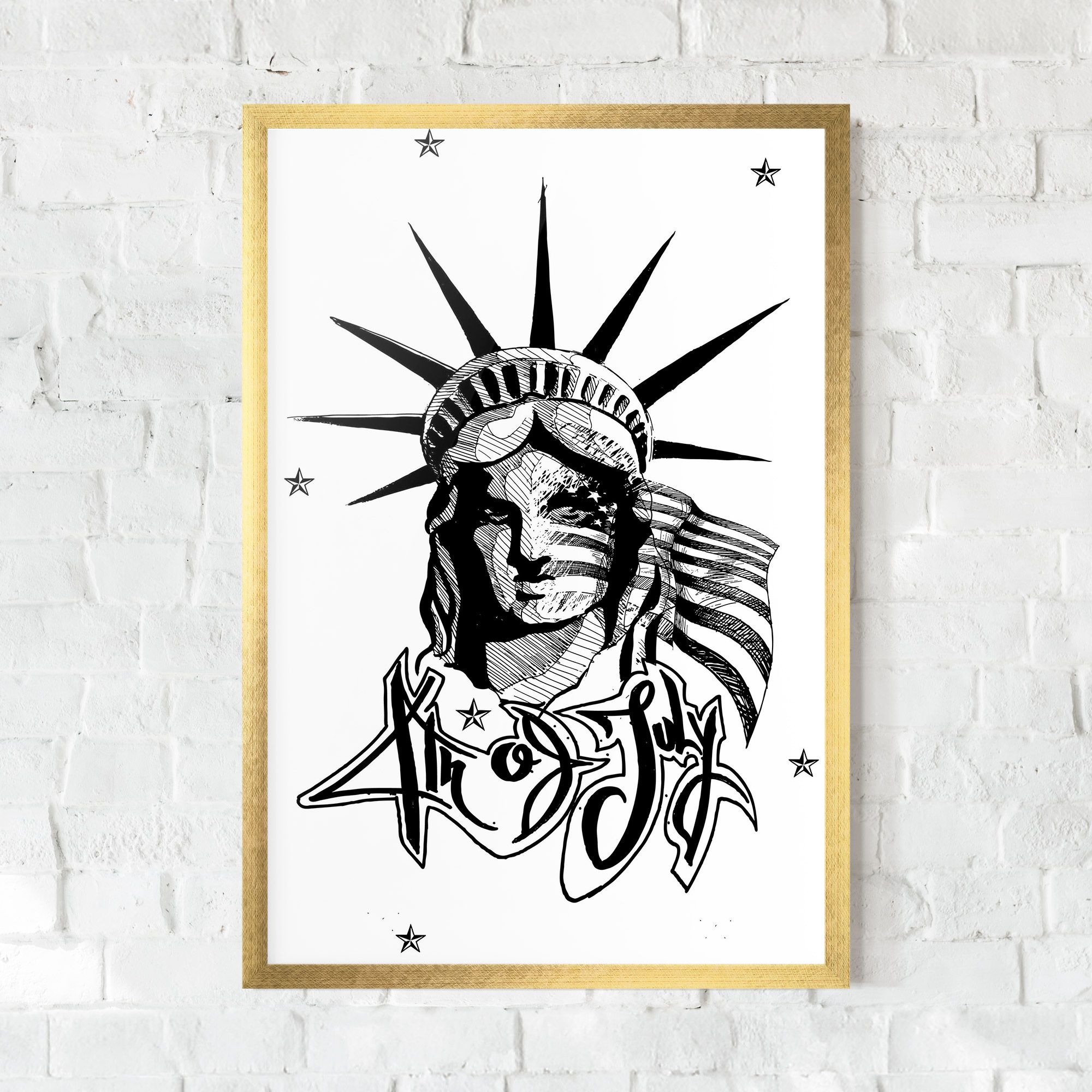 Head Of Liberty Statue mockup 0
