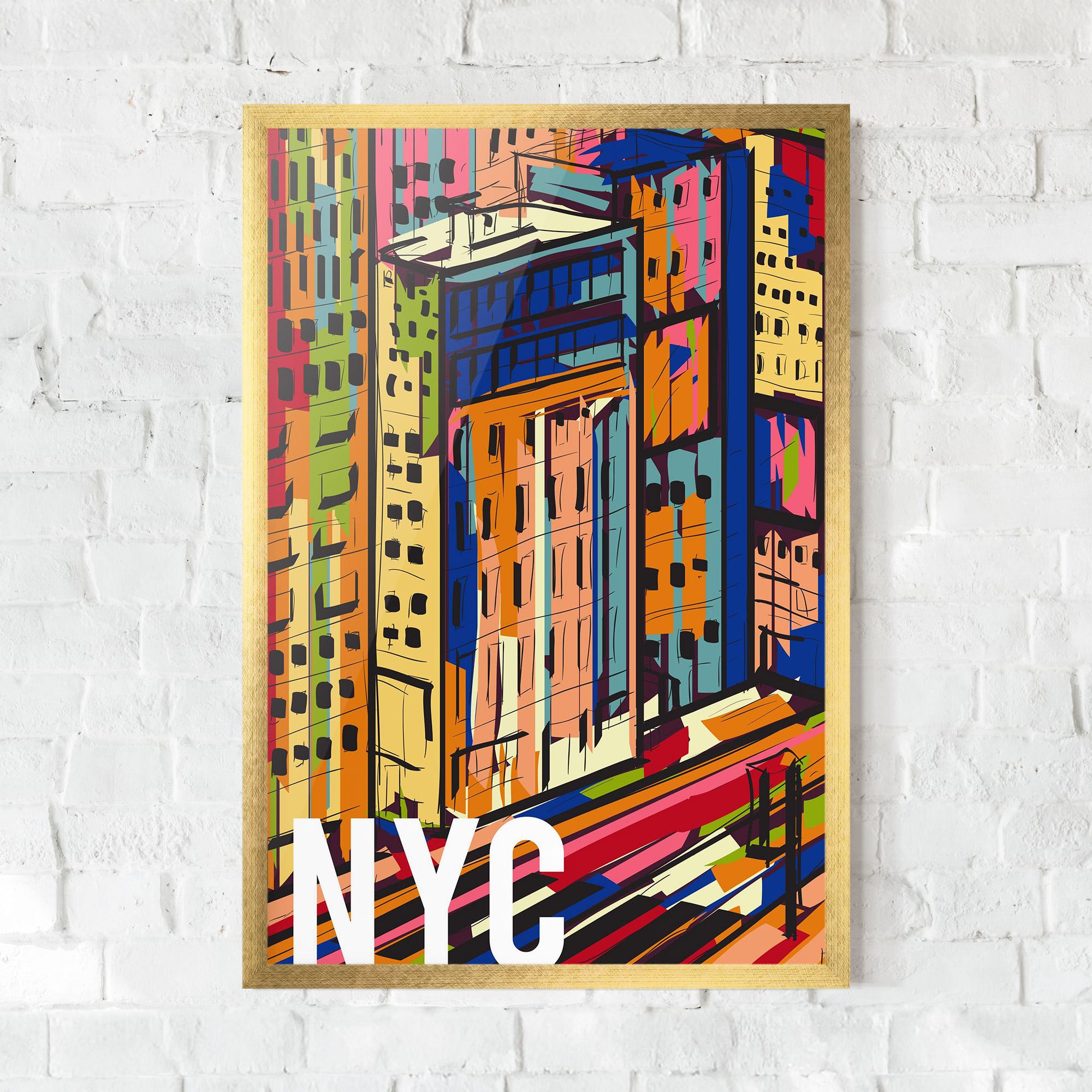 Gerahmte Poster New York City Art mockup 0