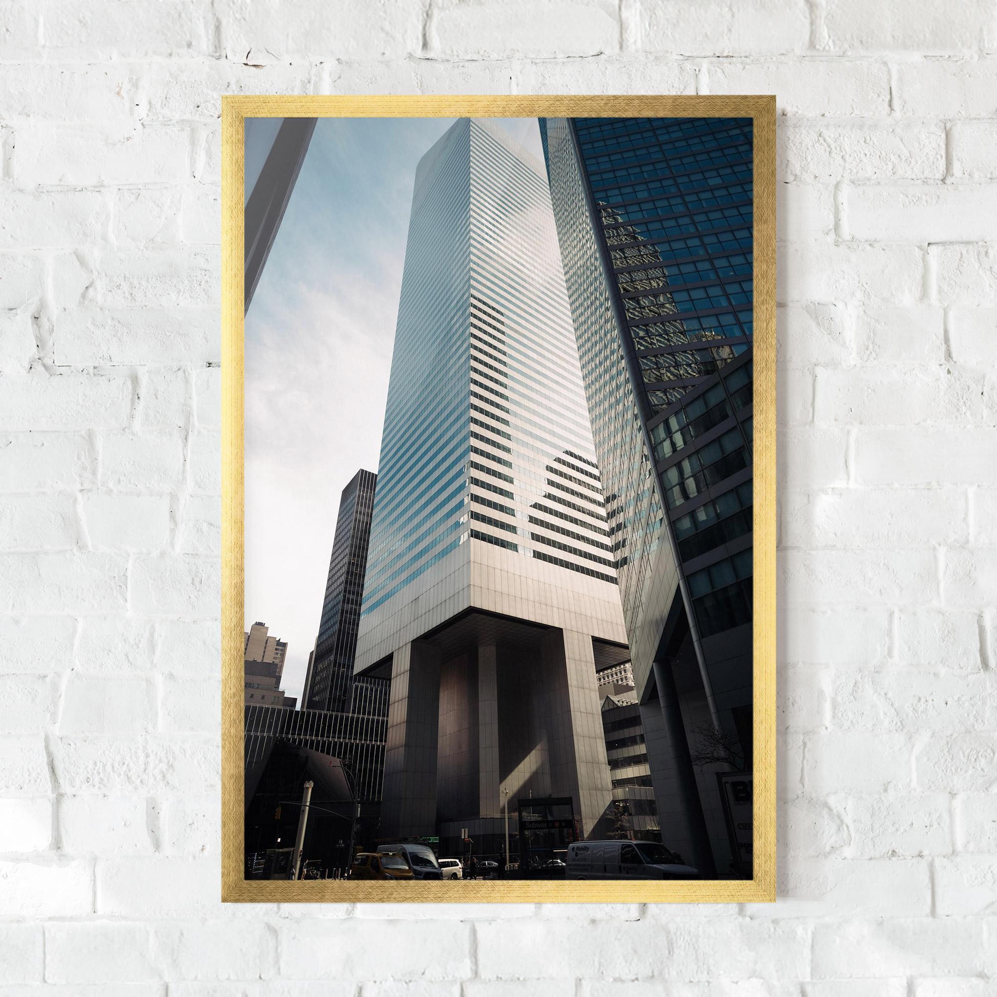 Gerahmte Poster Skyline Building mockup 0