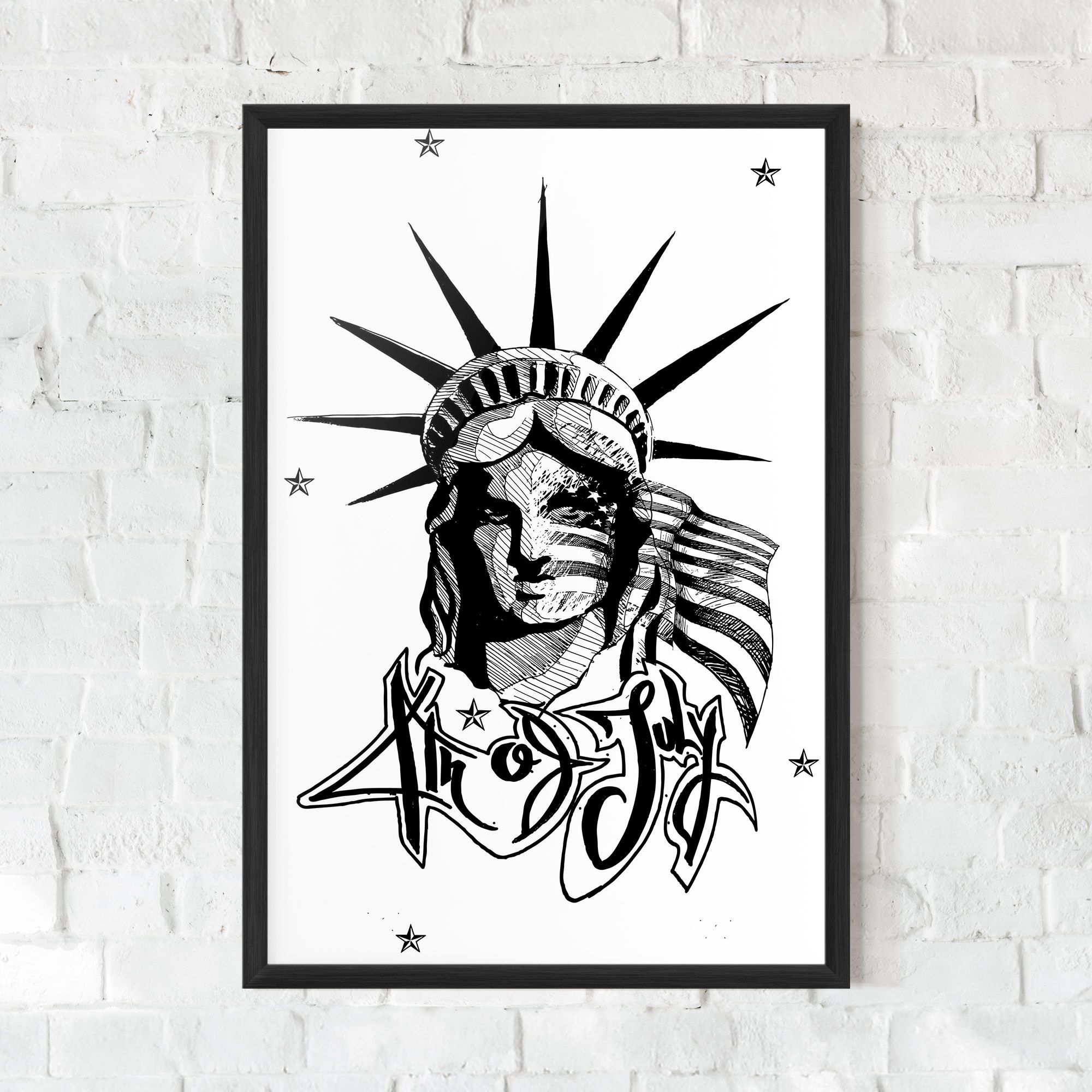 Head Of Liberty Statue mockup 0