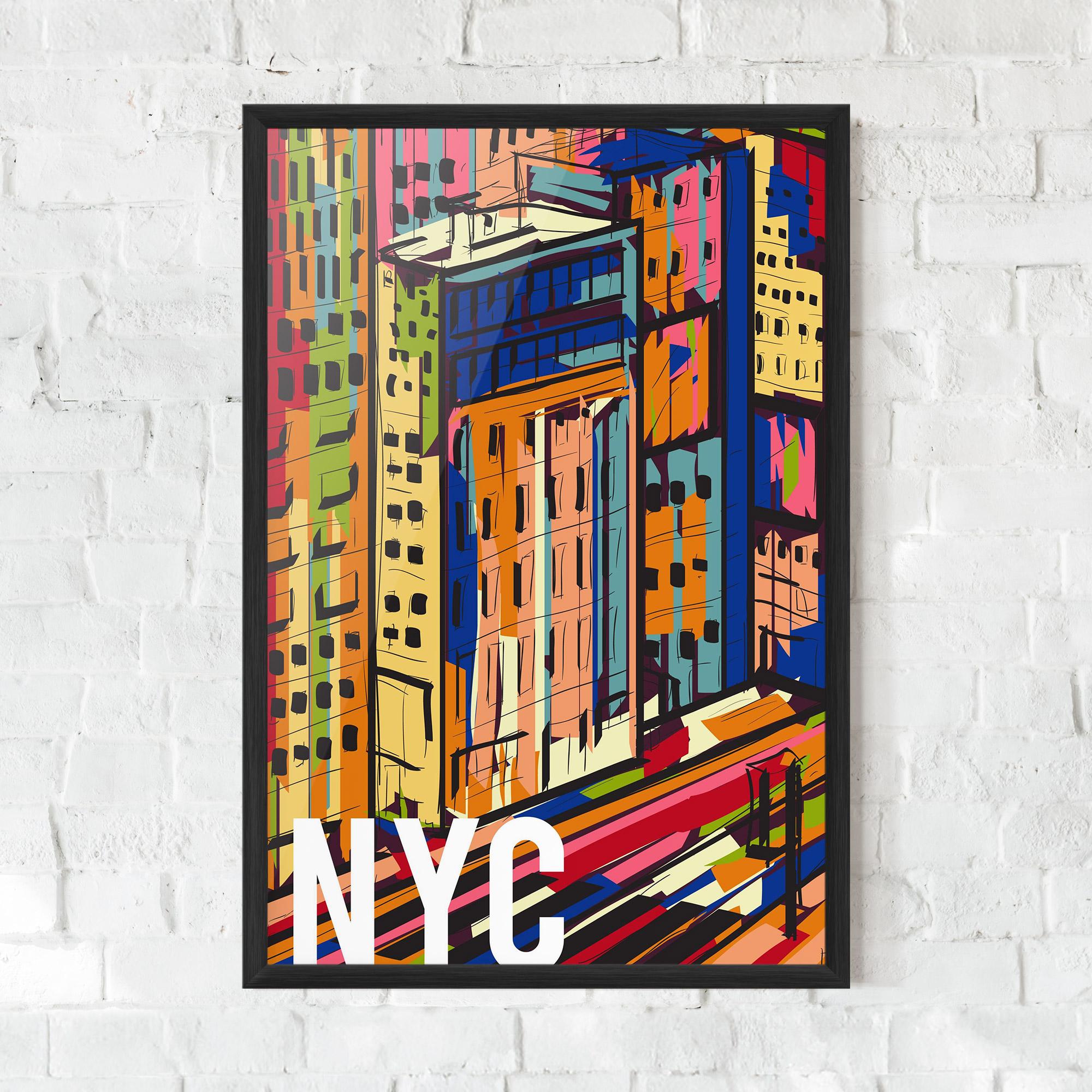 Gerahmte Poster New York City Art mockup 0