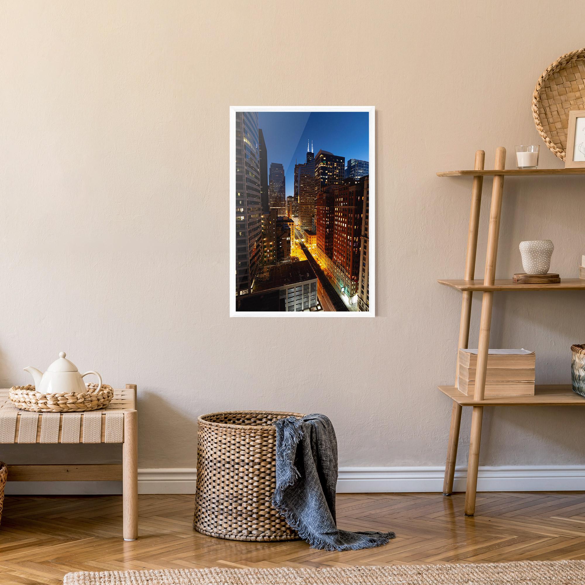 Gerahmte Poster Hight City Building mockup 9