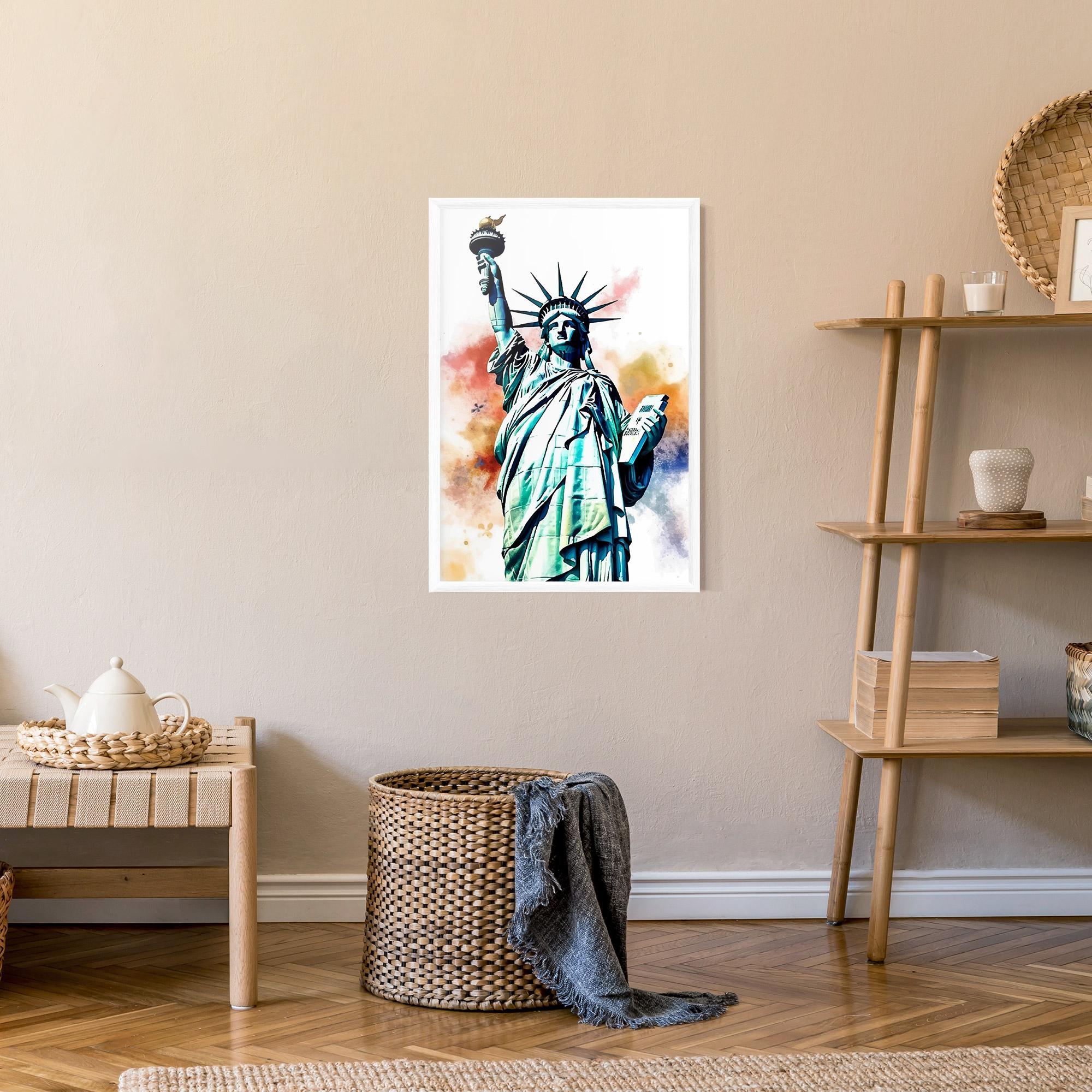 Gerahmte Poster Liberty Art mockup 9