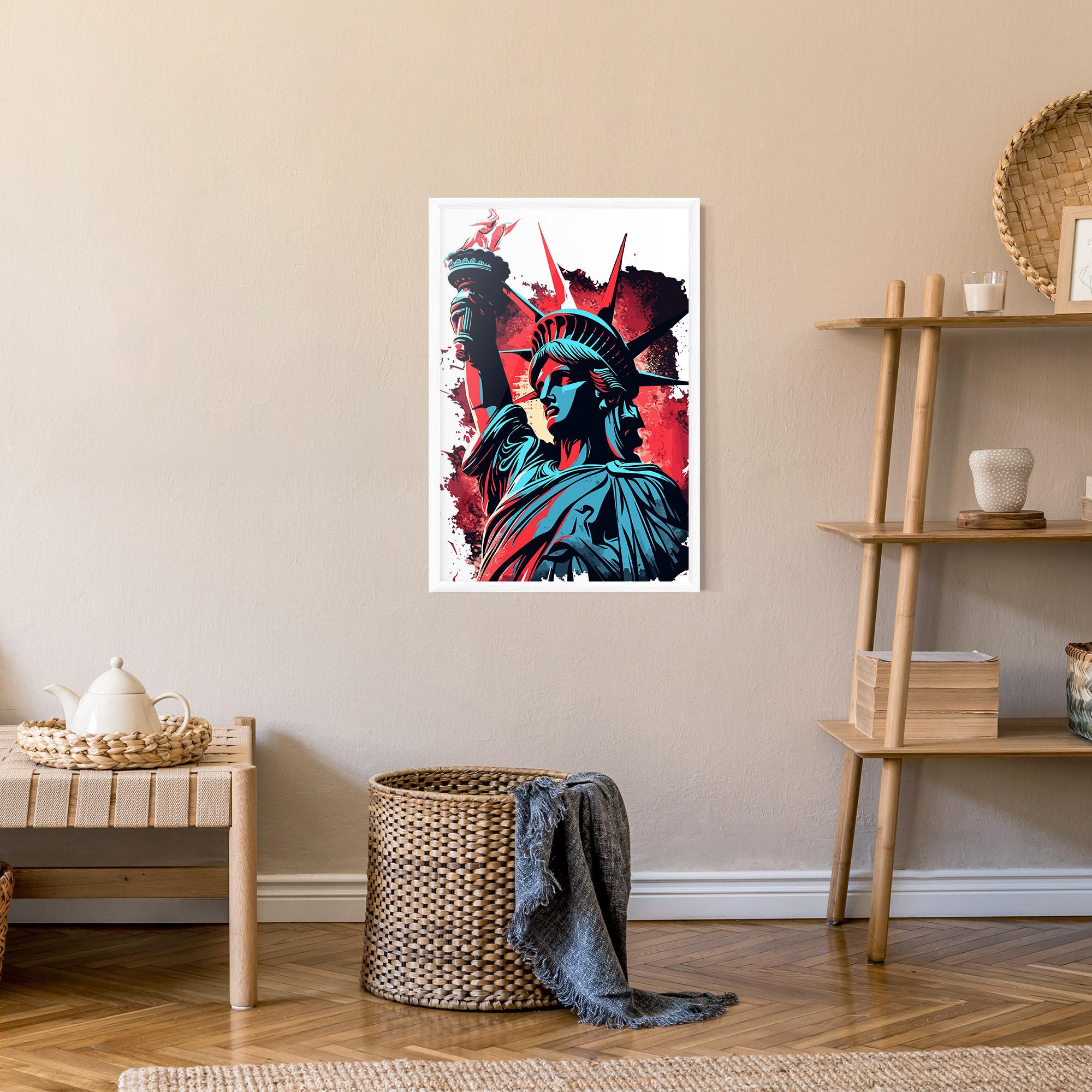 Gerahmte Poster Liberty Statue Art mockup 9