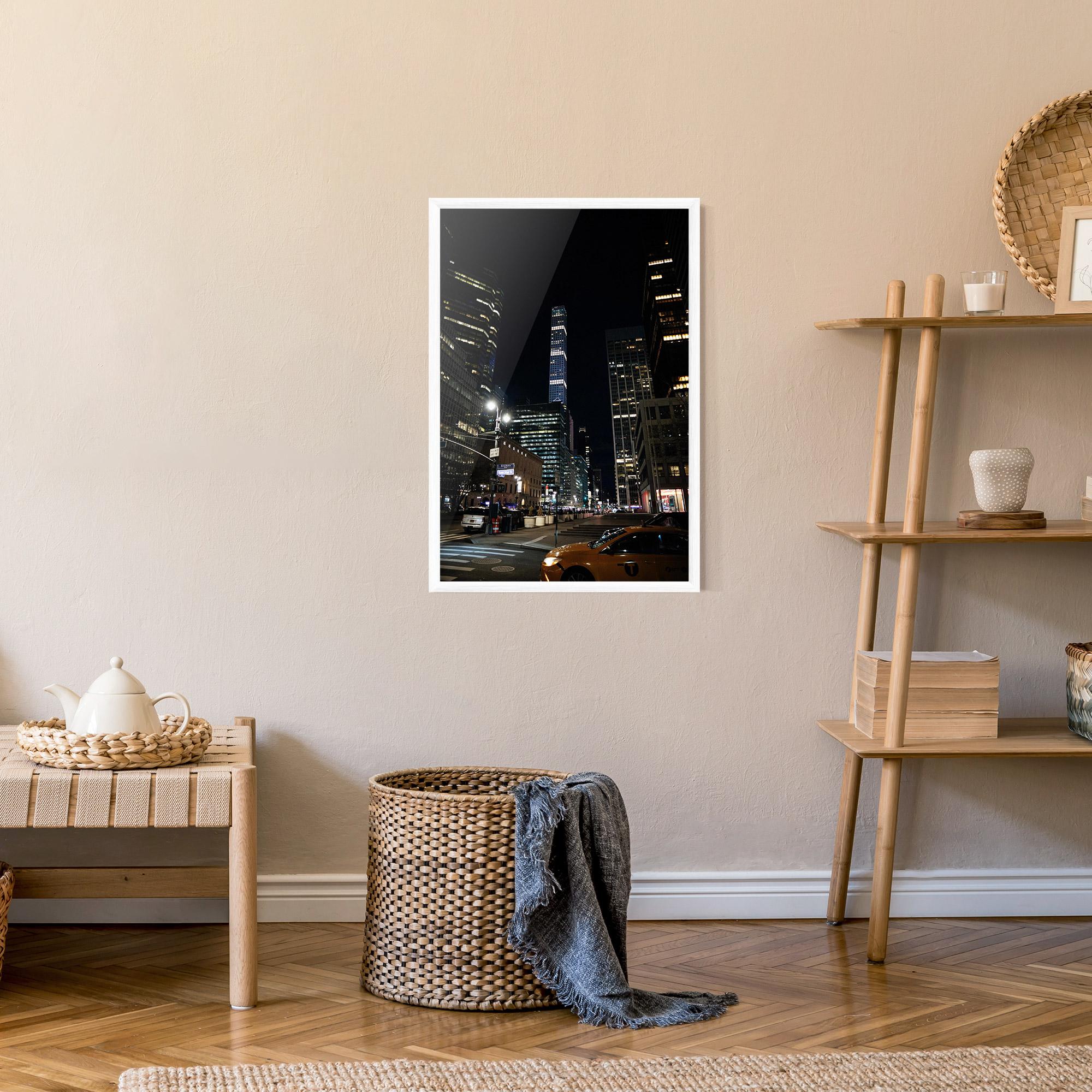 Gerahmte Poster Skyline Night Light mockup 9