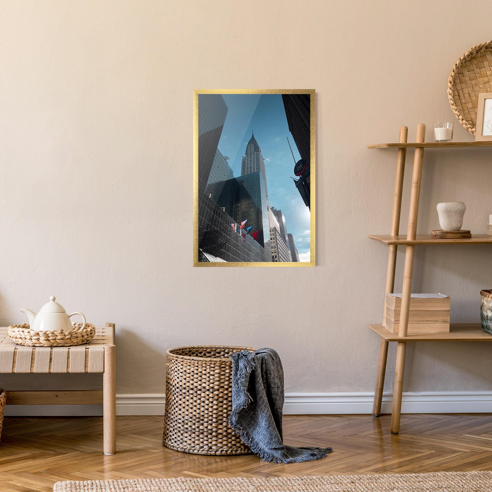 Gerahmte Poster Big Glass Tower mockup 9