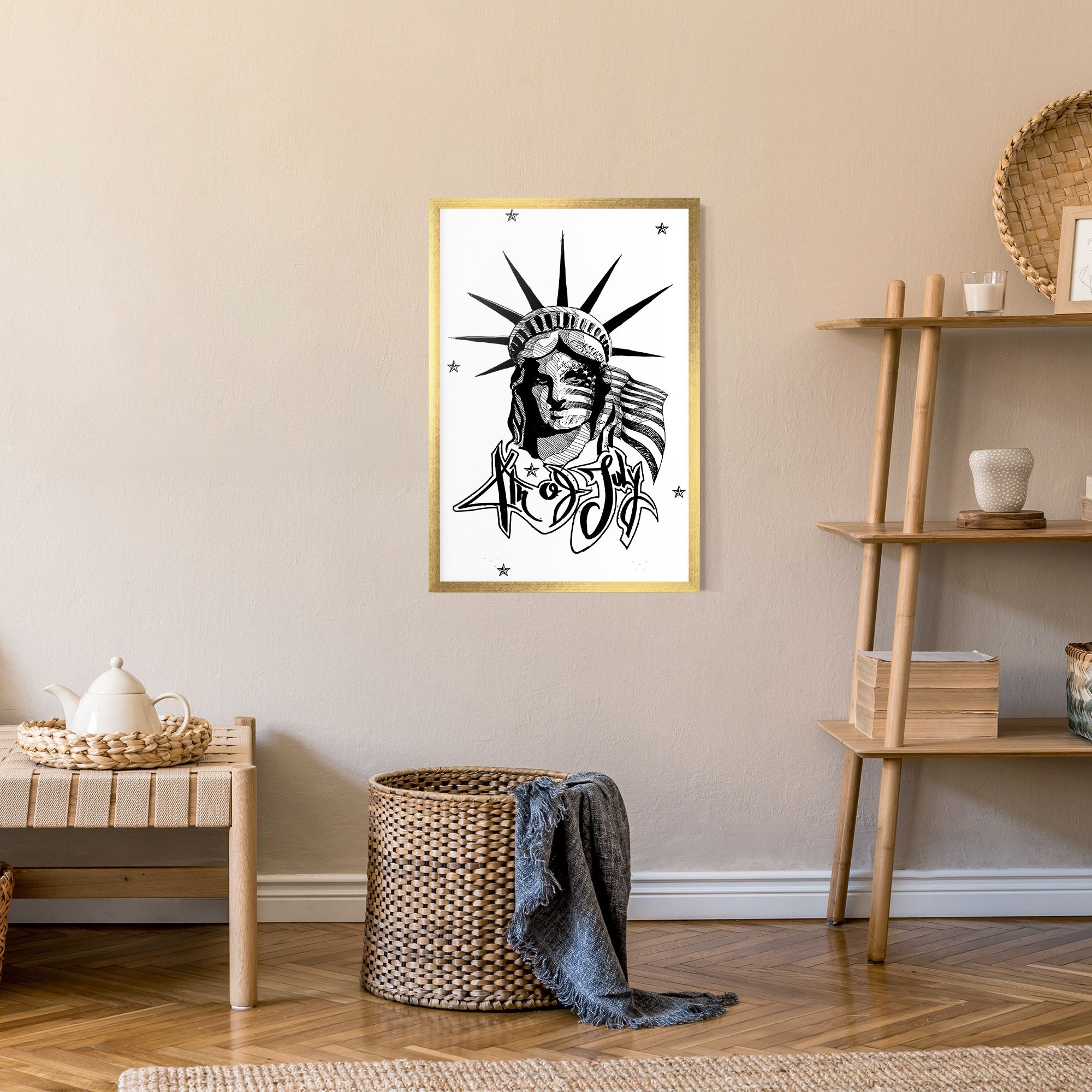 Head Of Liberty Statue mockup 9