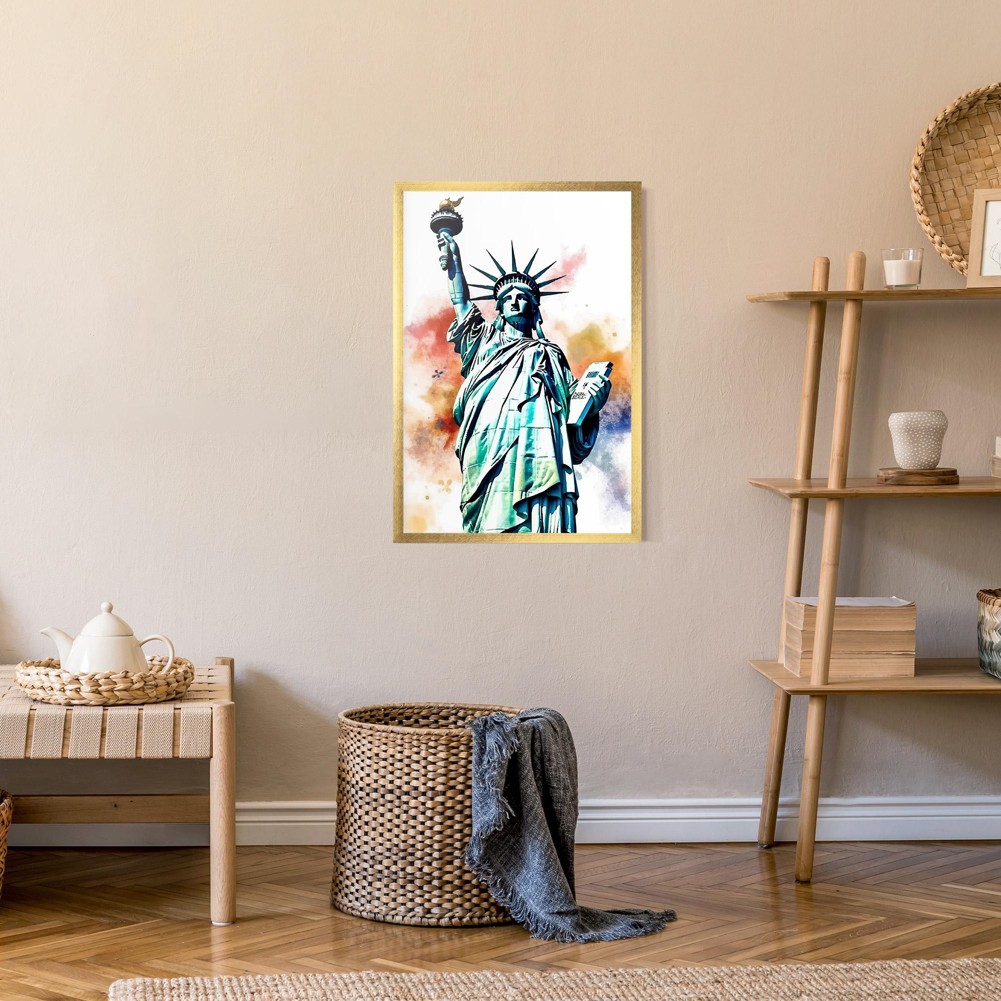 Gerahmte Poster Liberty Art mockup 9