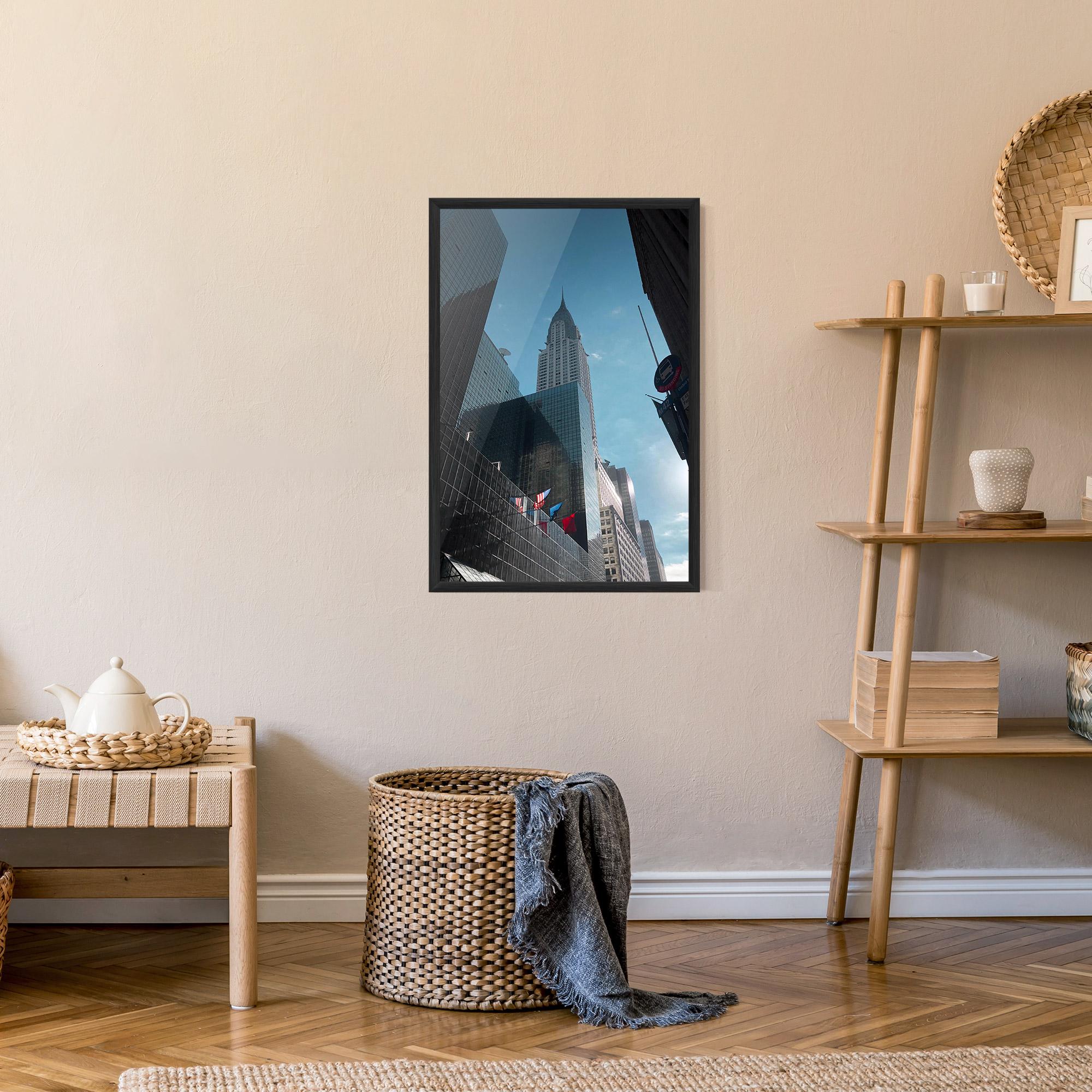 Gerahmte Poster Big Glass Tower mockup 9