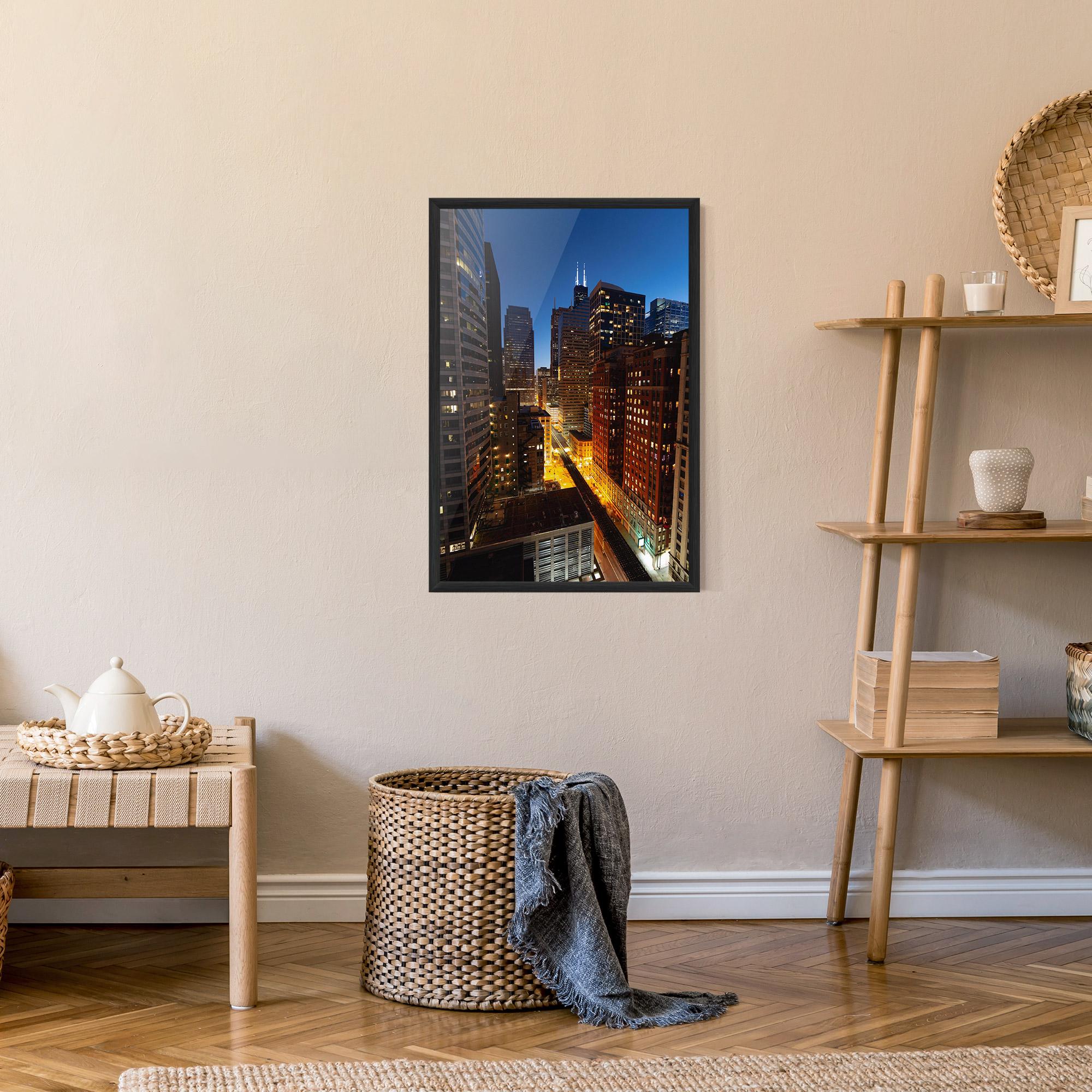 Gerahmte Poster Hight City Building mockup 9