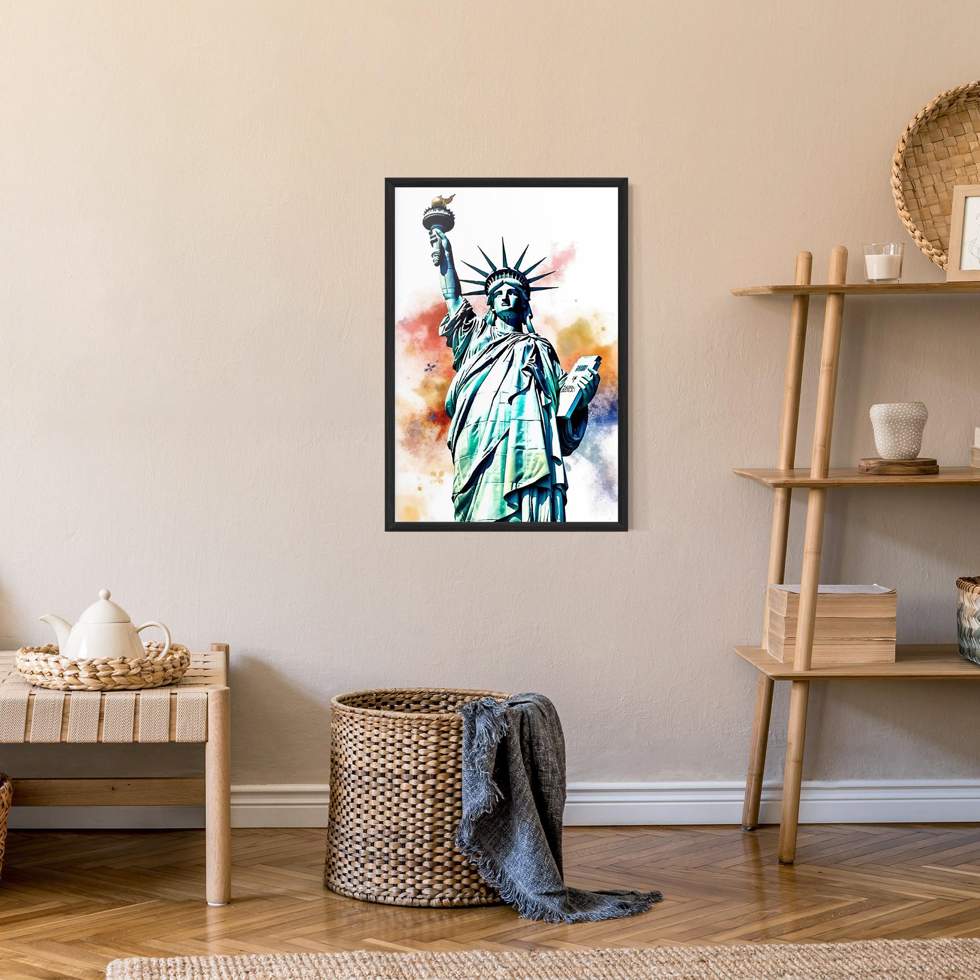 Gerahmte Poster Liberty Art mockup 9