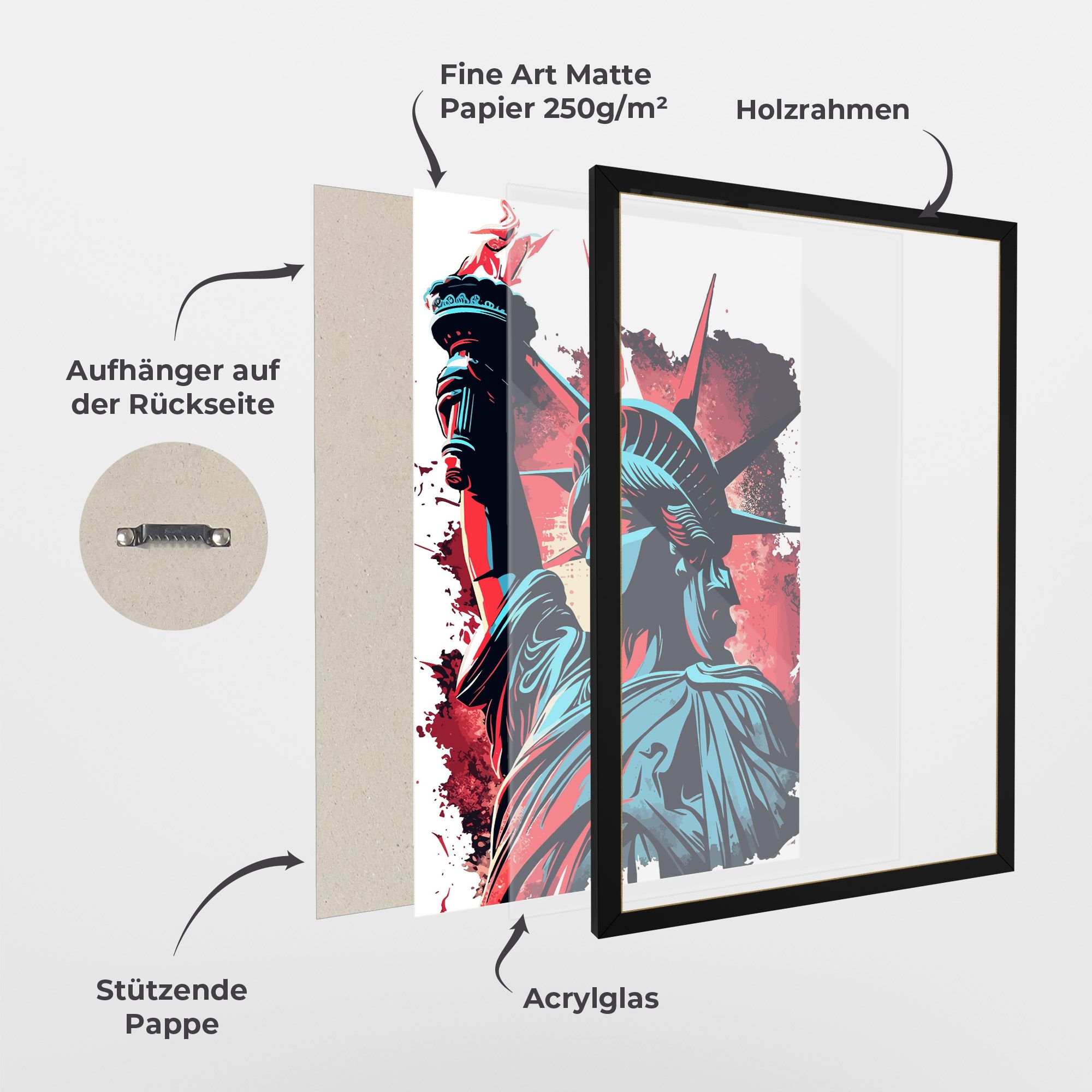 Liberty Statue Art mockup 1