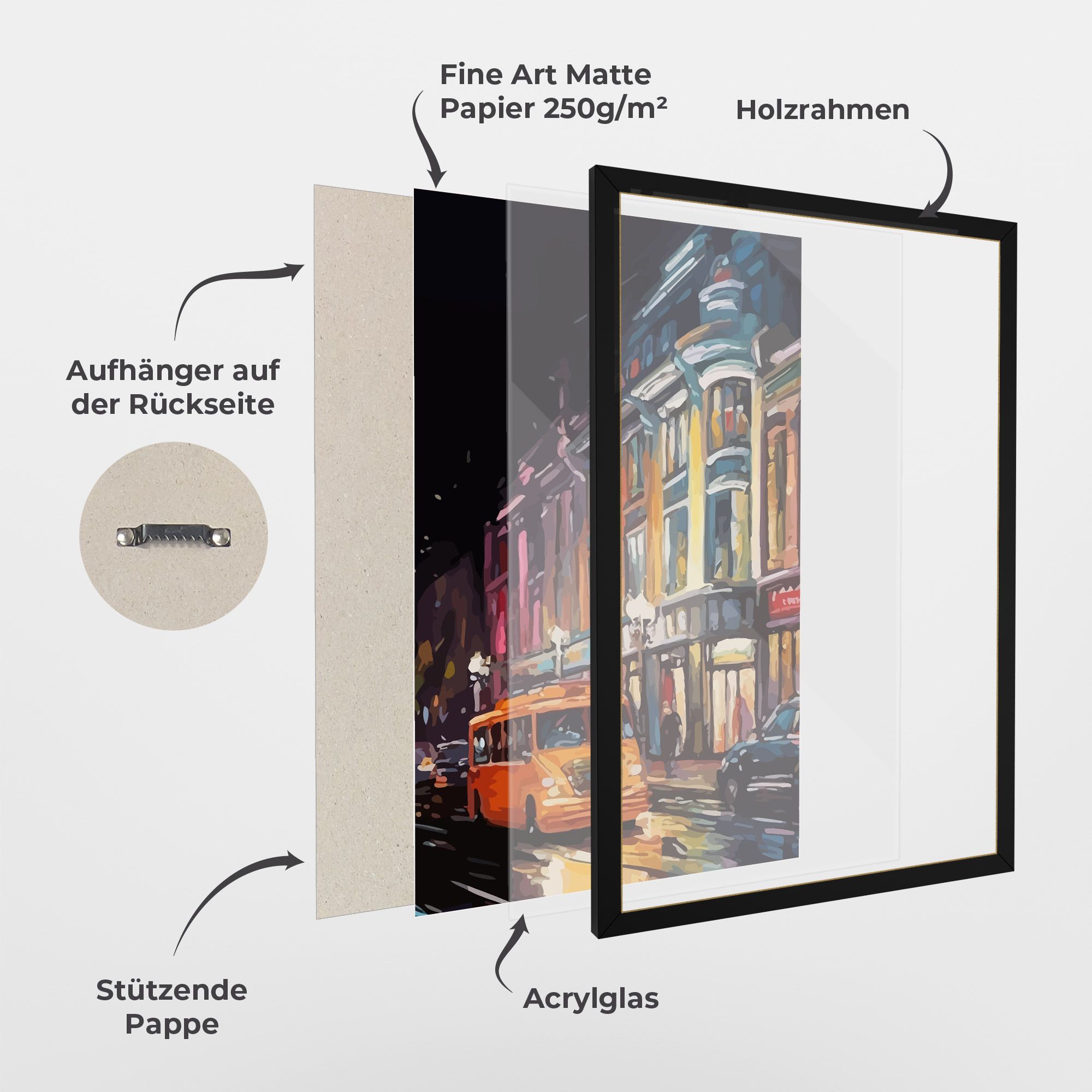 Yellow Car City Art mockup 1