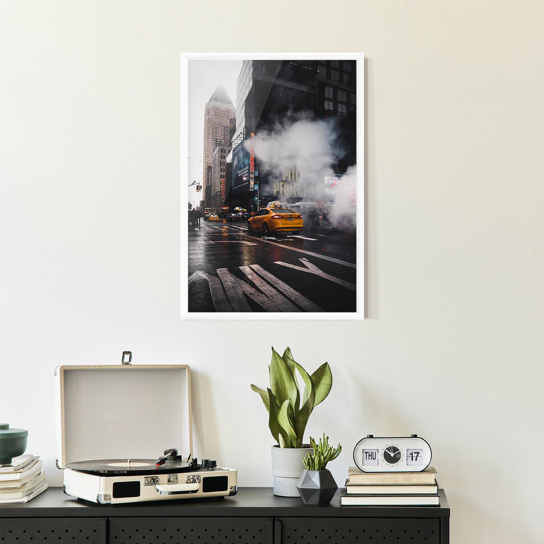 Gerahmte Poster Taxi Smoke City mockup 2