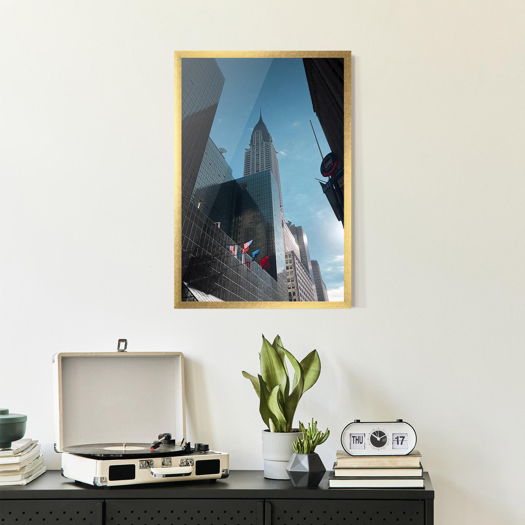 Gerahmte Poster Big Glass Tower mockup 2