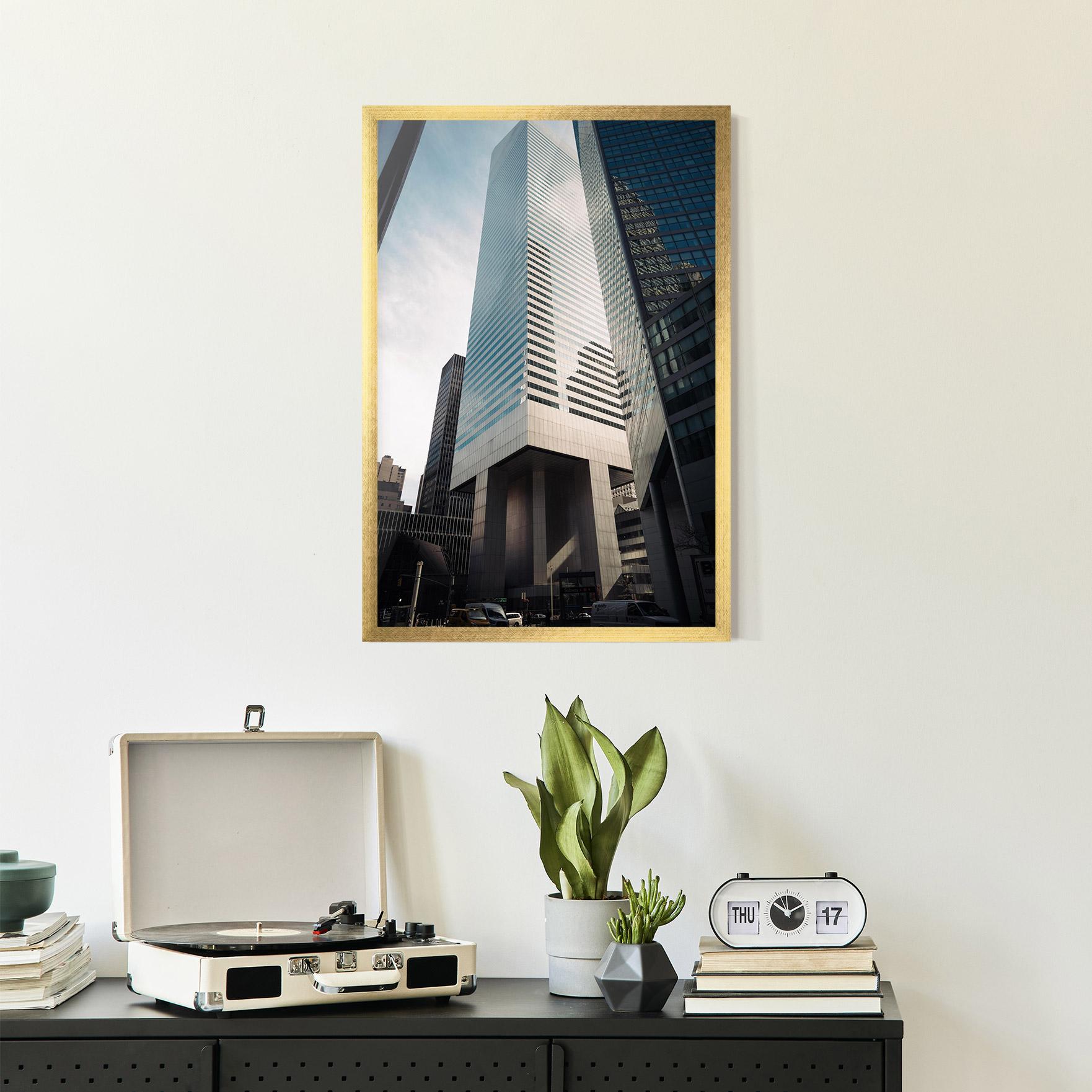 Gerahmte Poster Skyline Building mockup 2