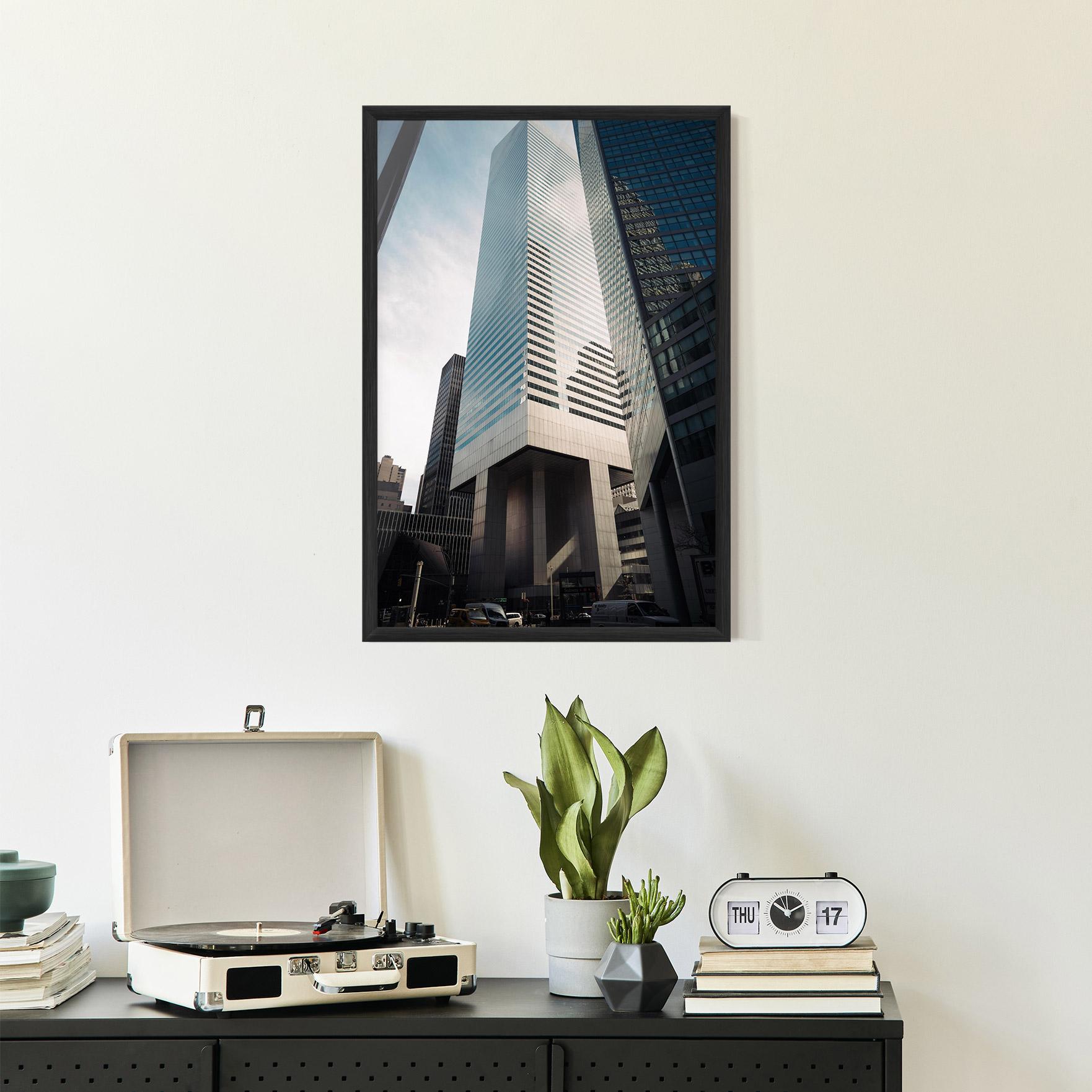 Gerahmte Poster Skyline Building mockup 2