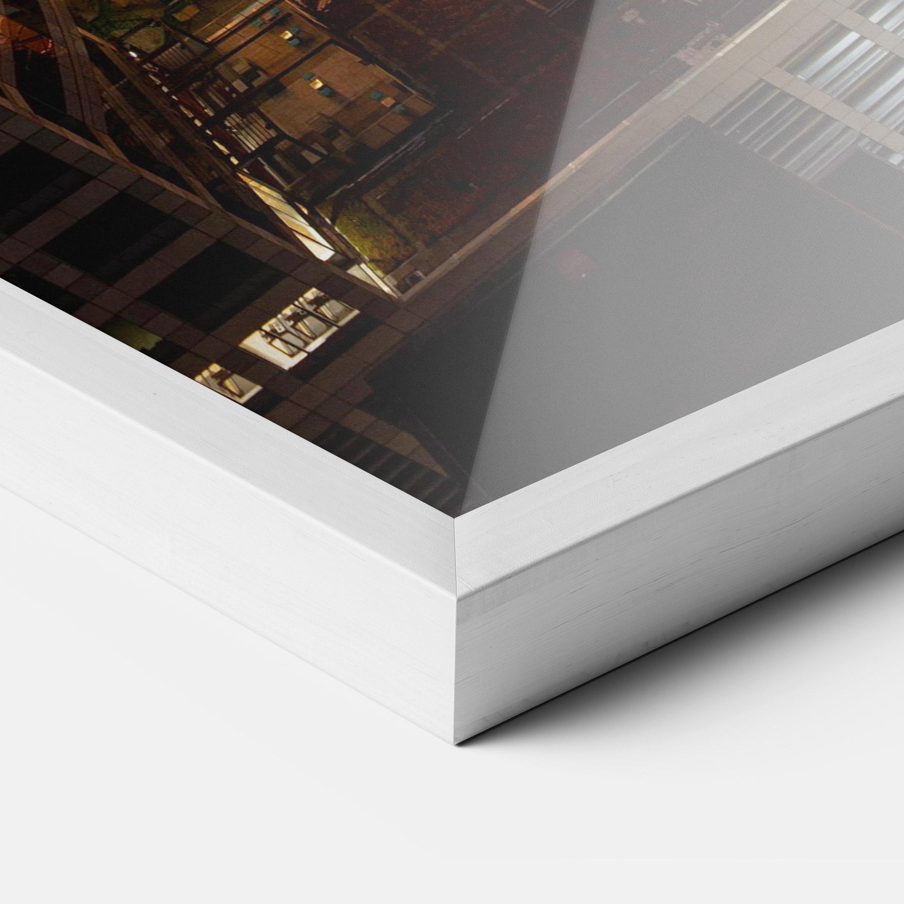 Gerahmte Poster Hight City Building mockup 3