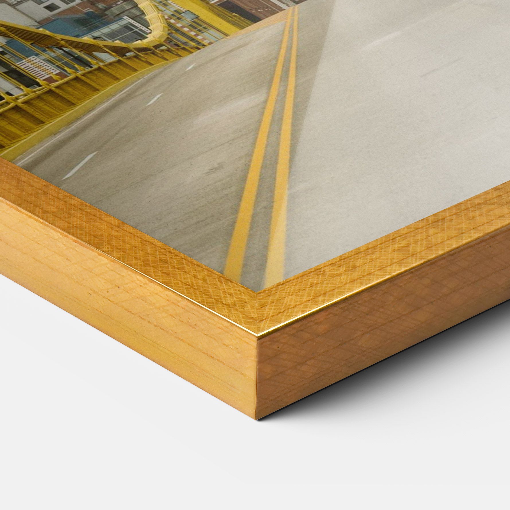 Yellow Foggy Bridge mockup 3