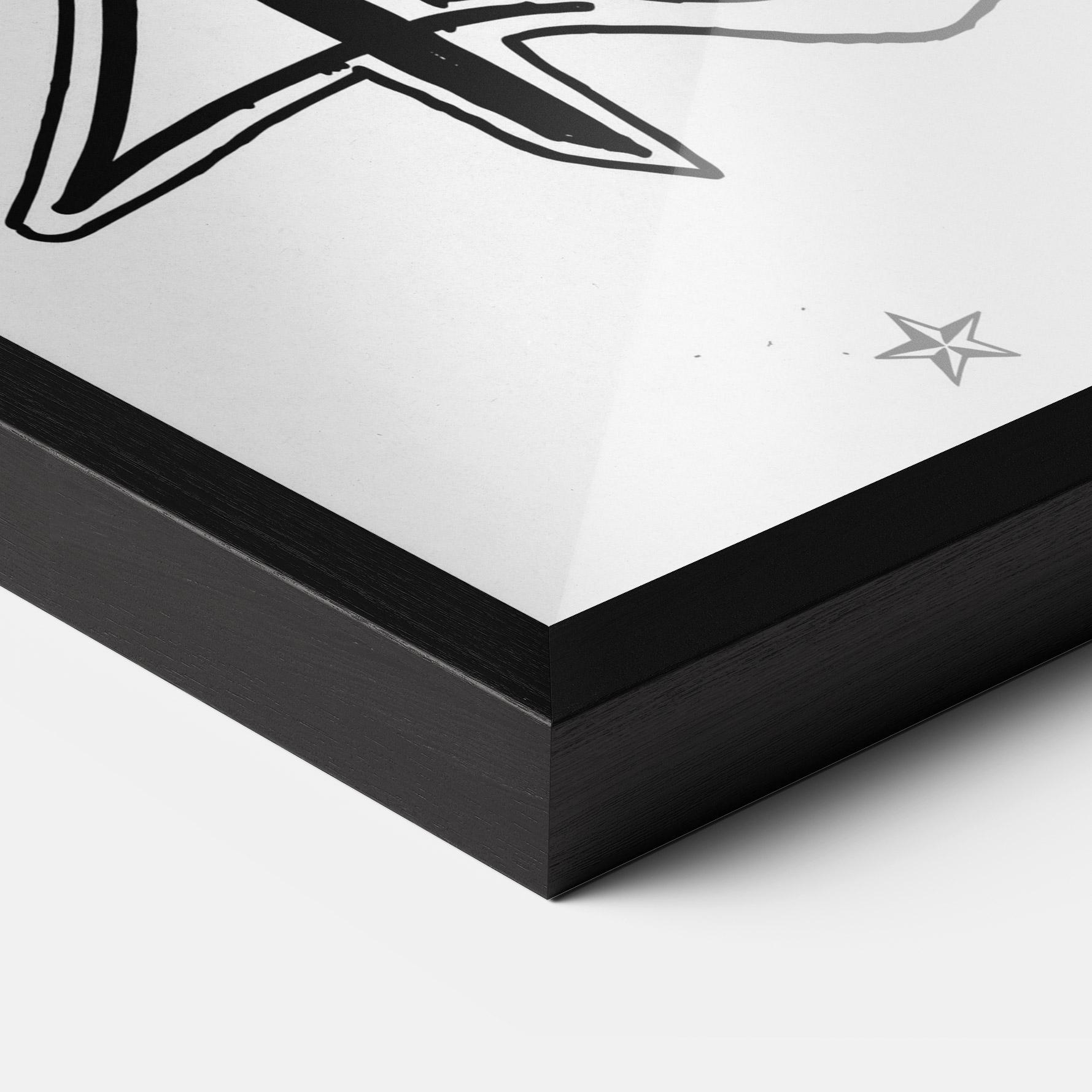 Gerahmte Poster Head Of Liberty Statue mockup 3