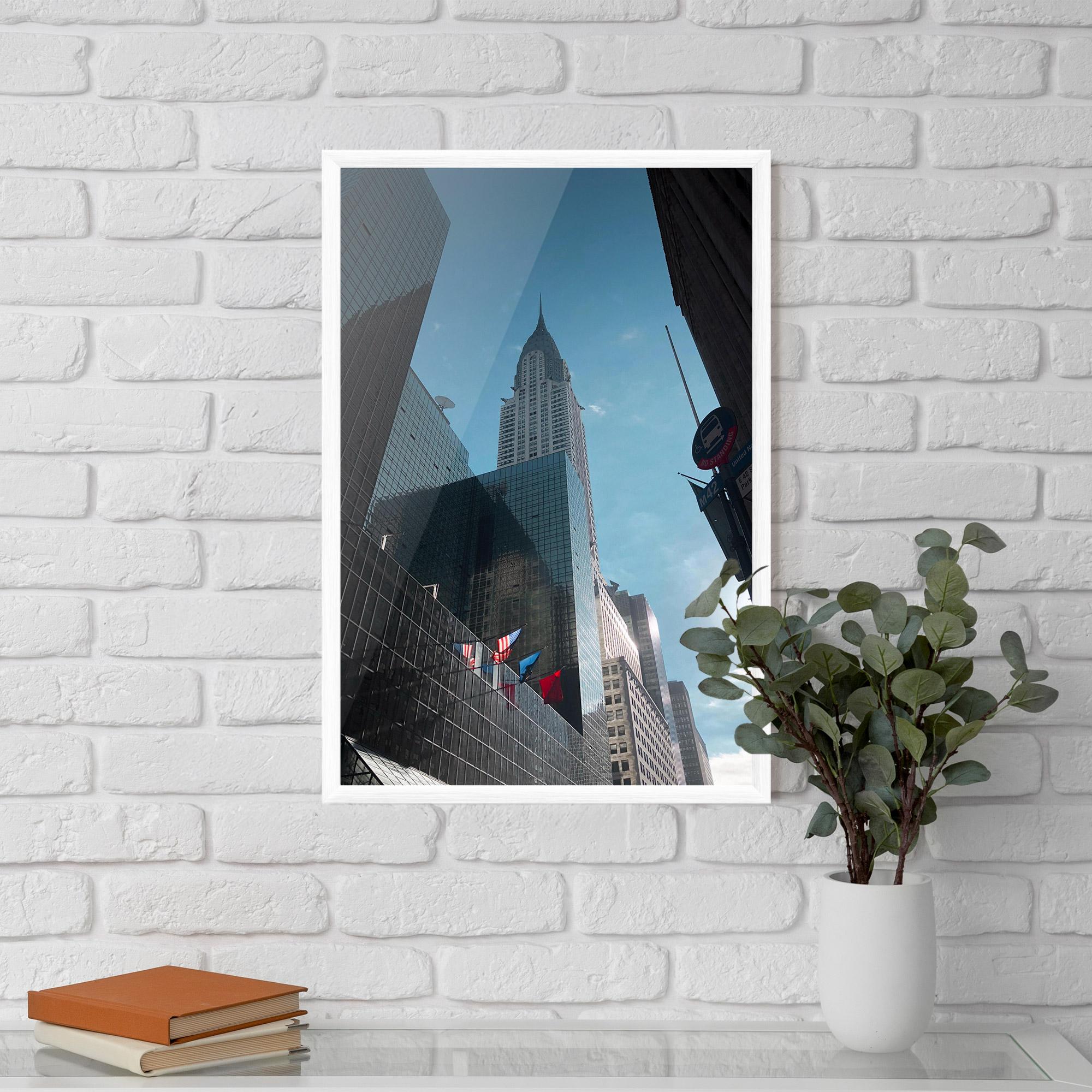 Gerahmte Poster Big Glass Tower mockup 5
