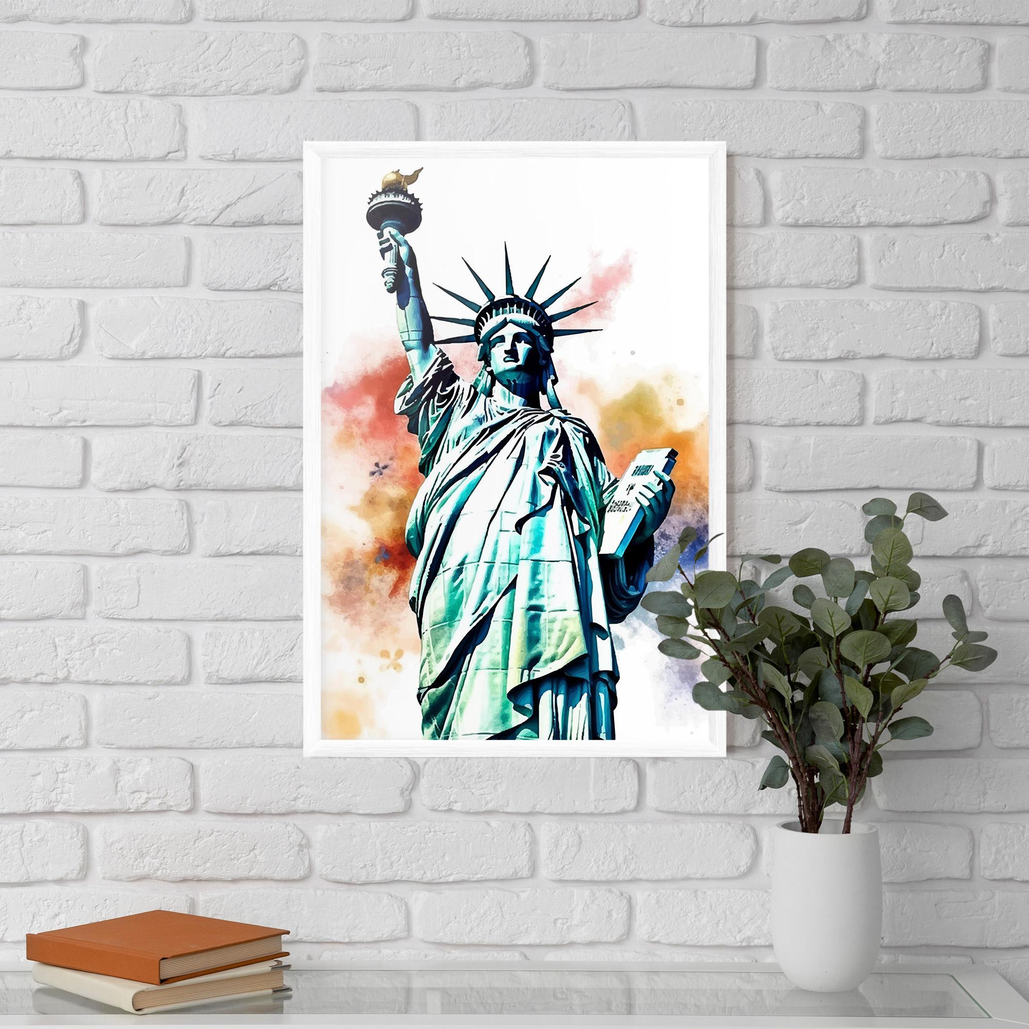 Gerahmte Poster Liberty Art mockup 5
