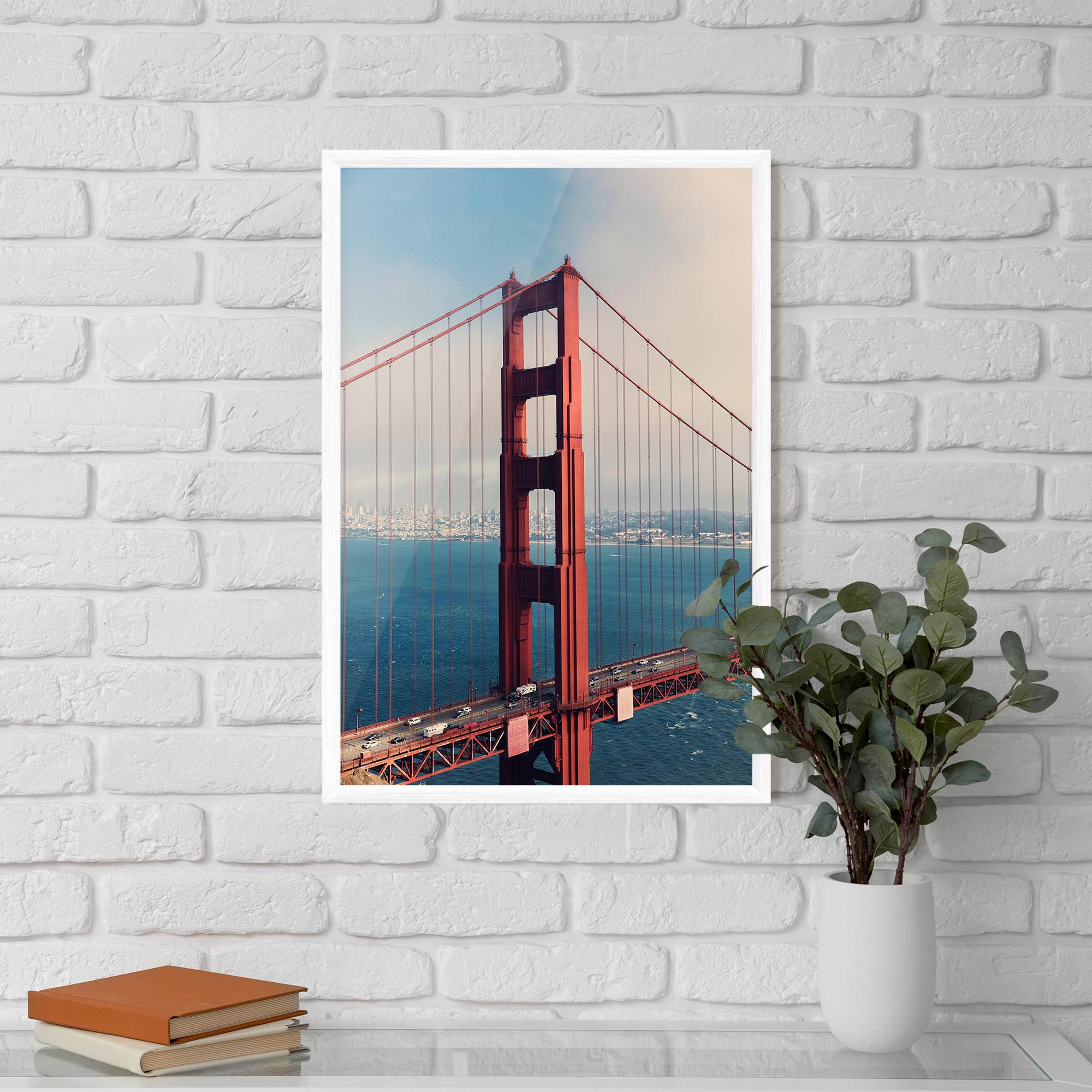 Gerahmte Poster Red High Bridge mockup 5