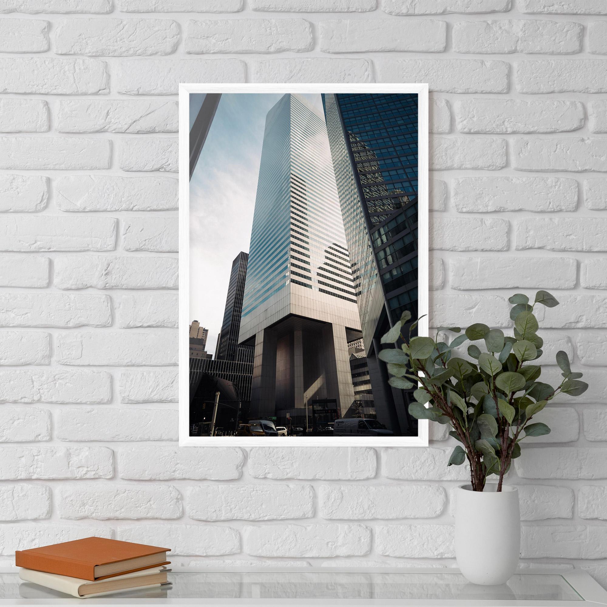 Gerahmte Poster Skyline Building mockup 5
