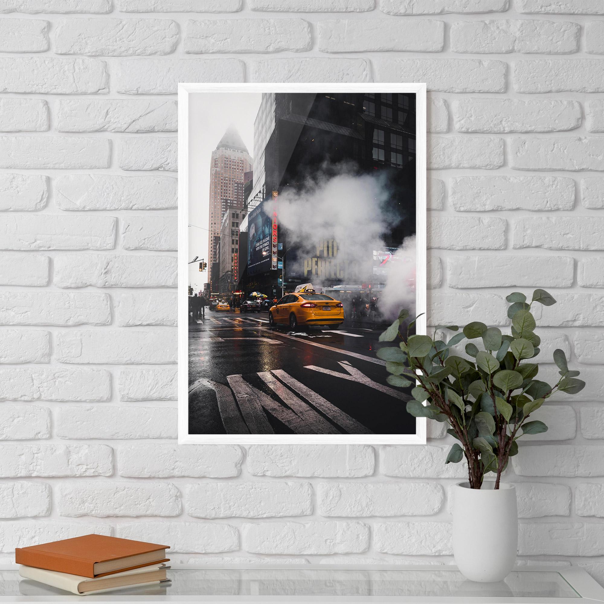 Gerahmte Poster Taxi Smoke City mockup 5