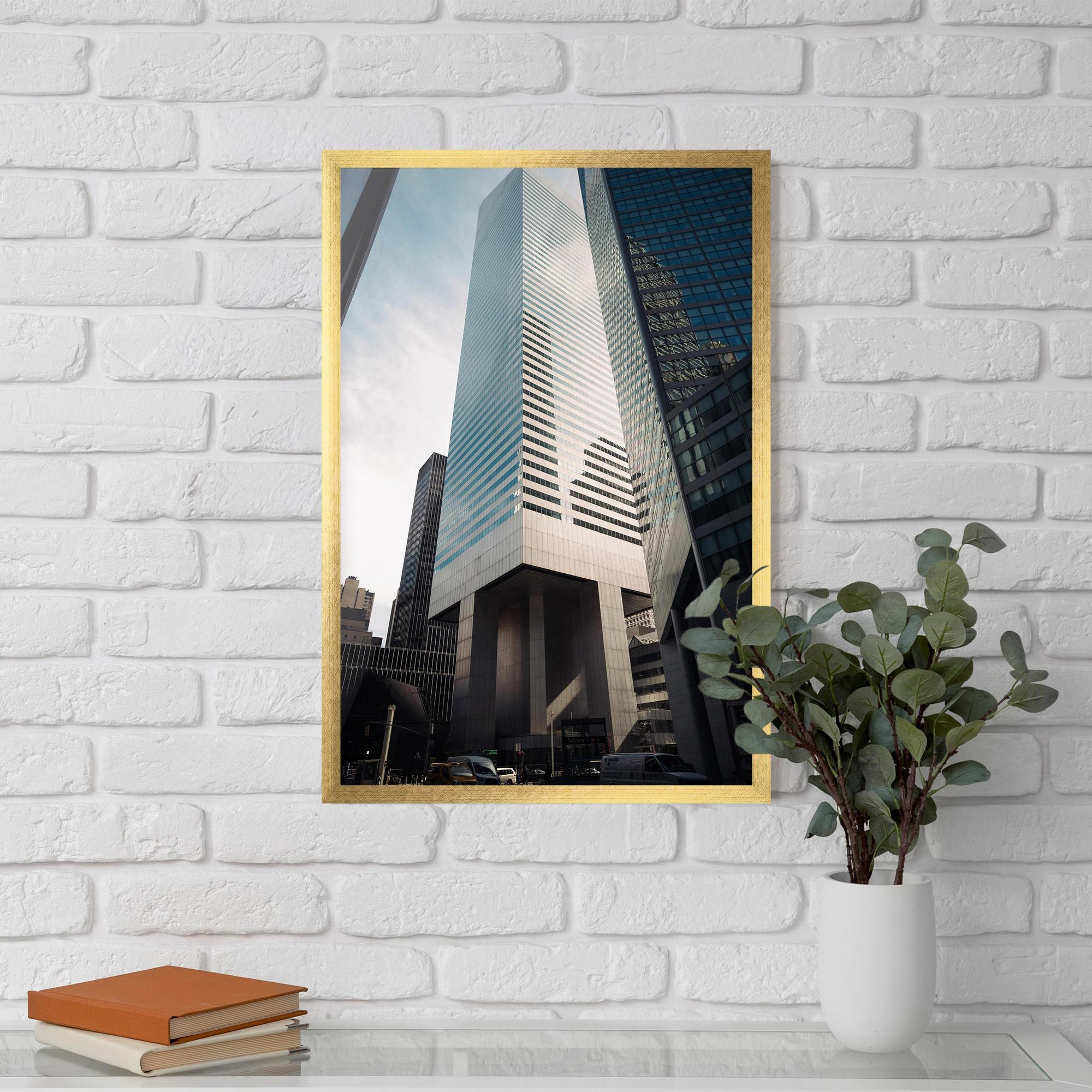 Gerahmte Poster Skyline Building mockup 5
