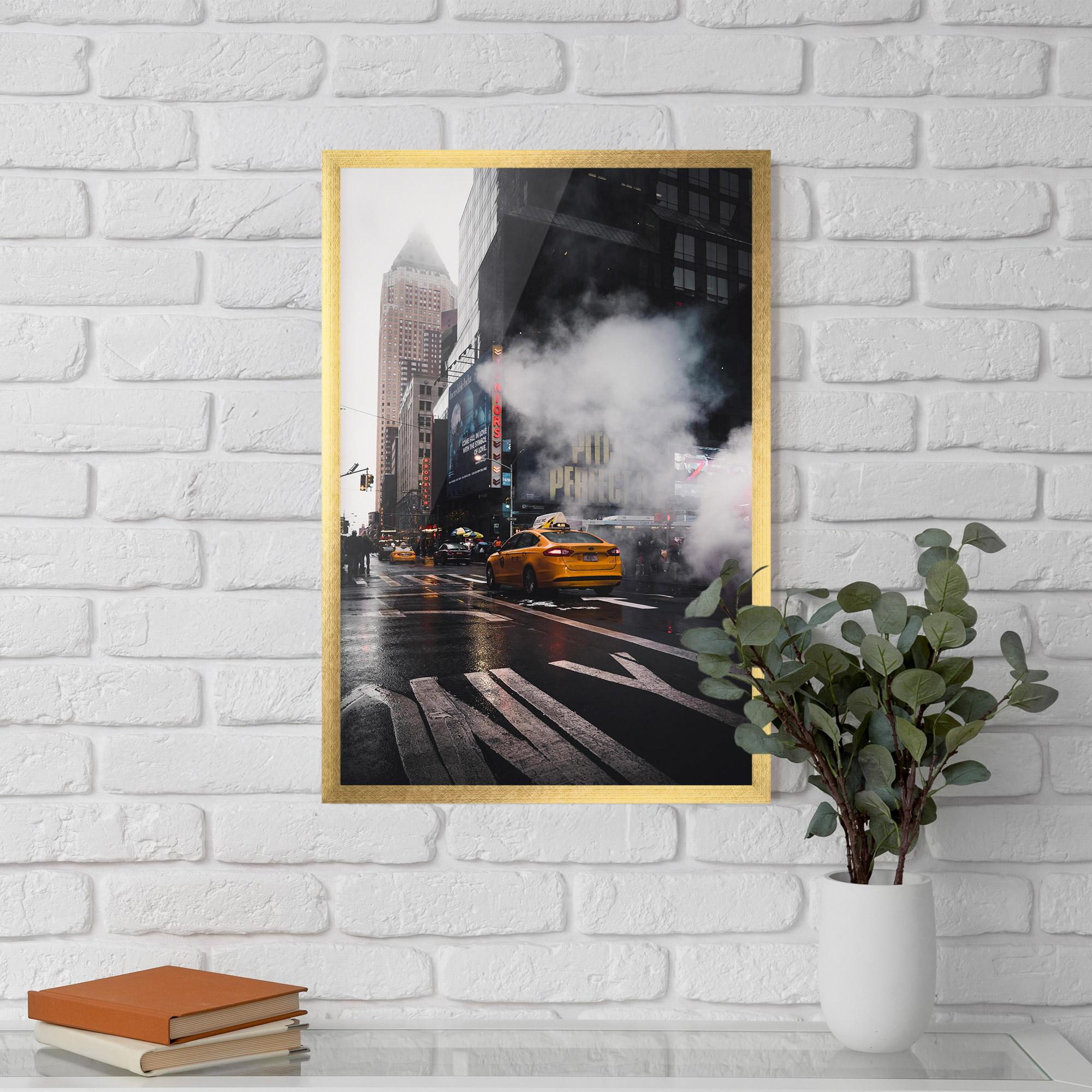 Gerahmte Poster Taxi Smoke City mockup 5
